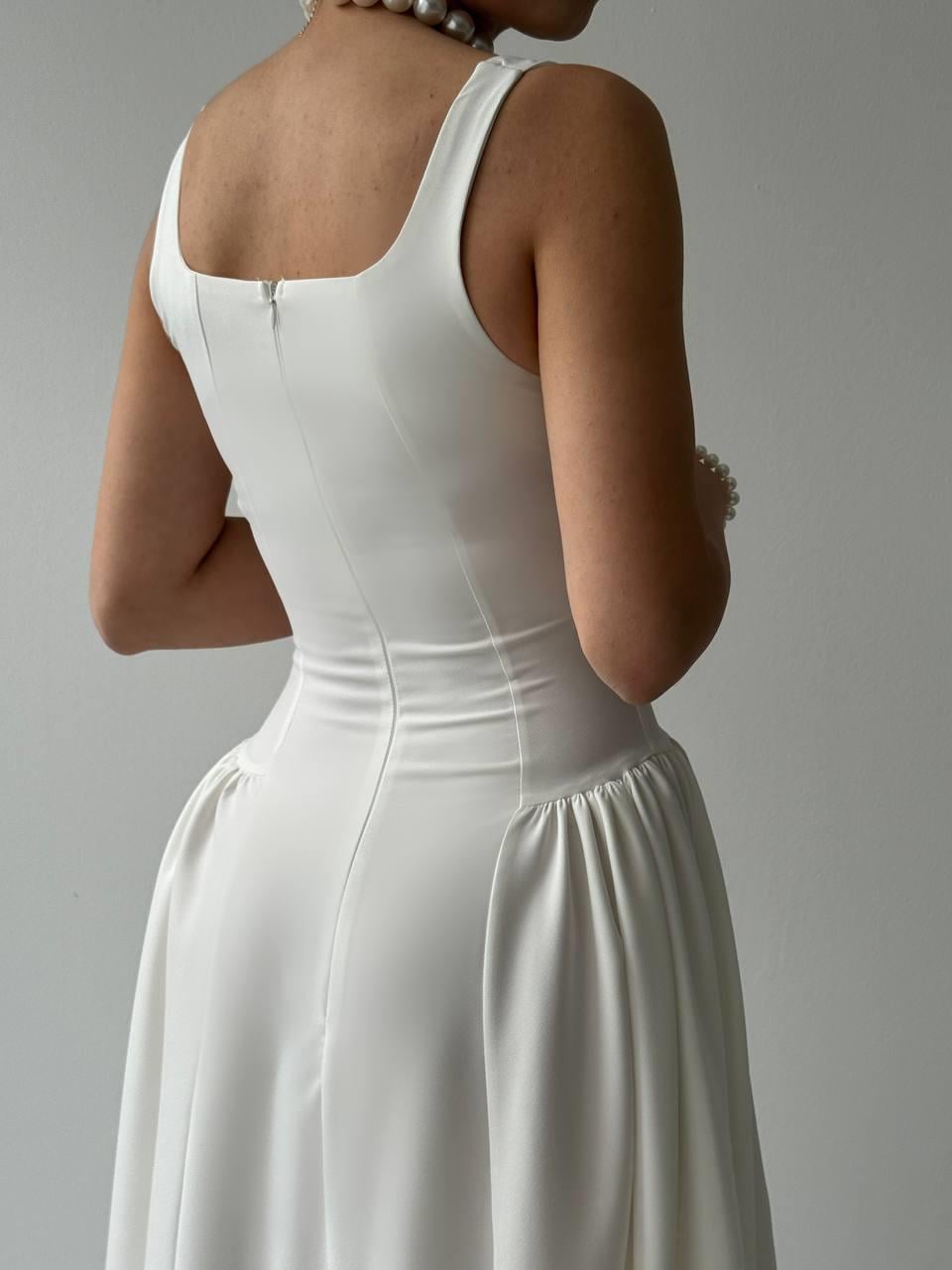 Hera Uzun Kalın Askılı Elbise | 