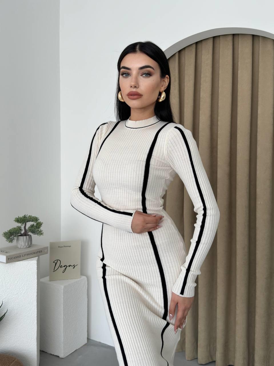 Kamila Triko Midi Elbise | 