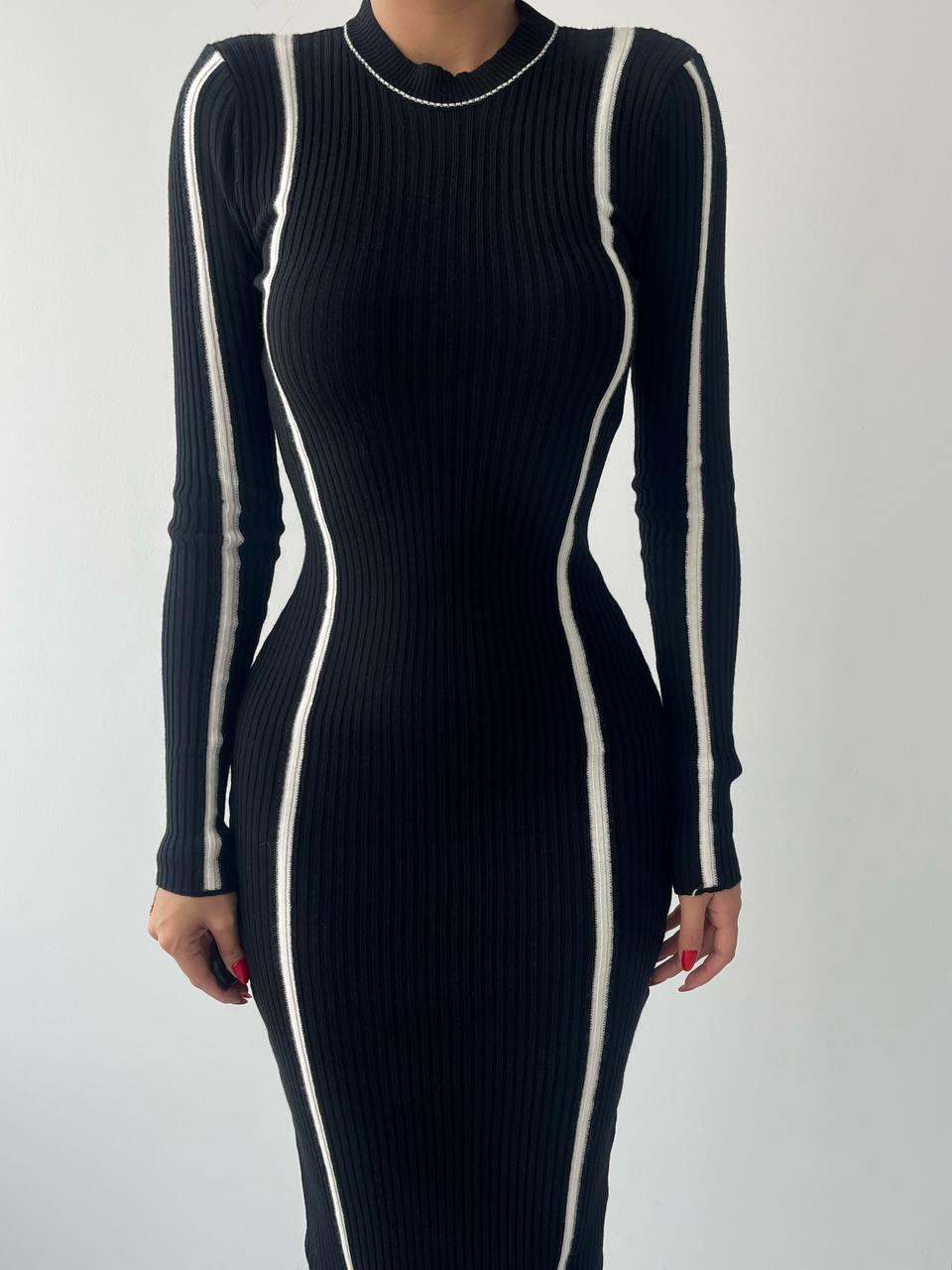 Kamila Triko Midi Elbise | 