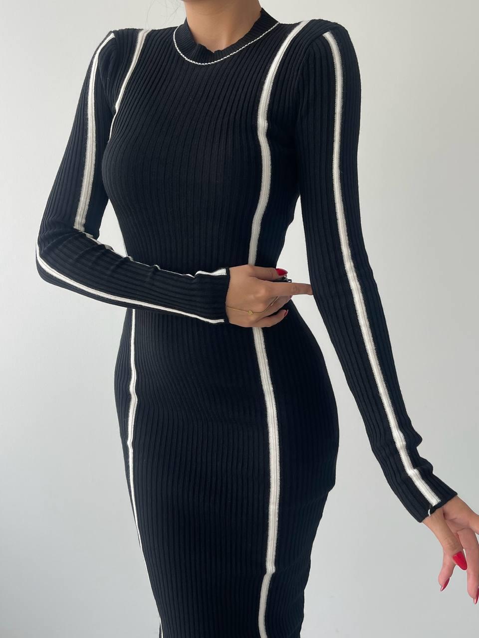 Kamila Triko Midi Elbise | 
