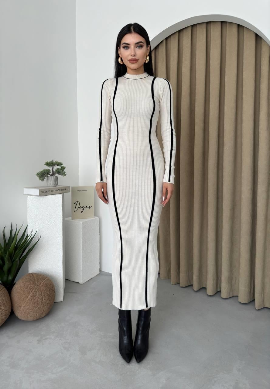 Kamila Triko Midi Elbise | 