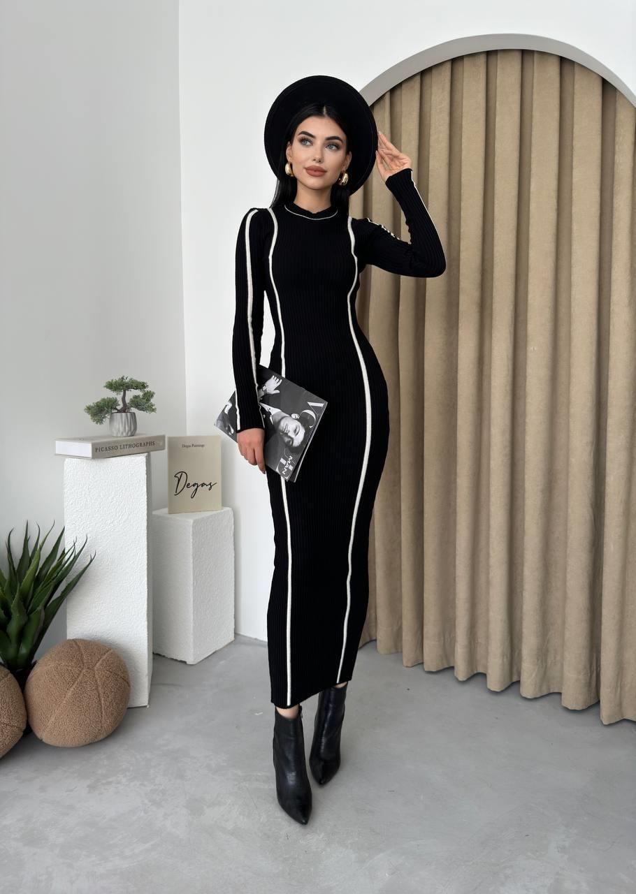 Kamila Triko Midi Elbise | 