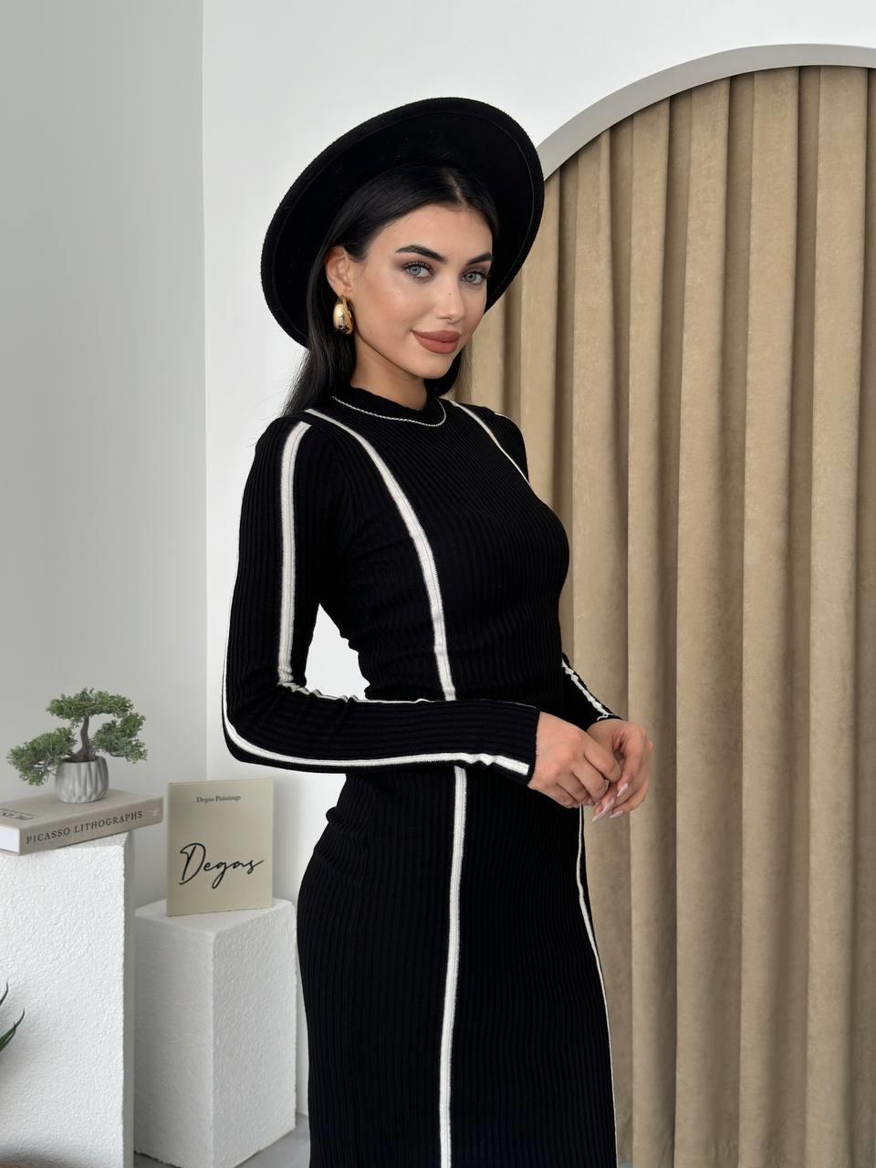 Kamila Triko Midi Elbise | 