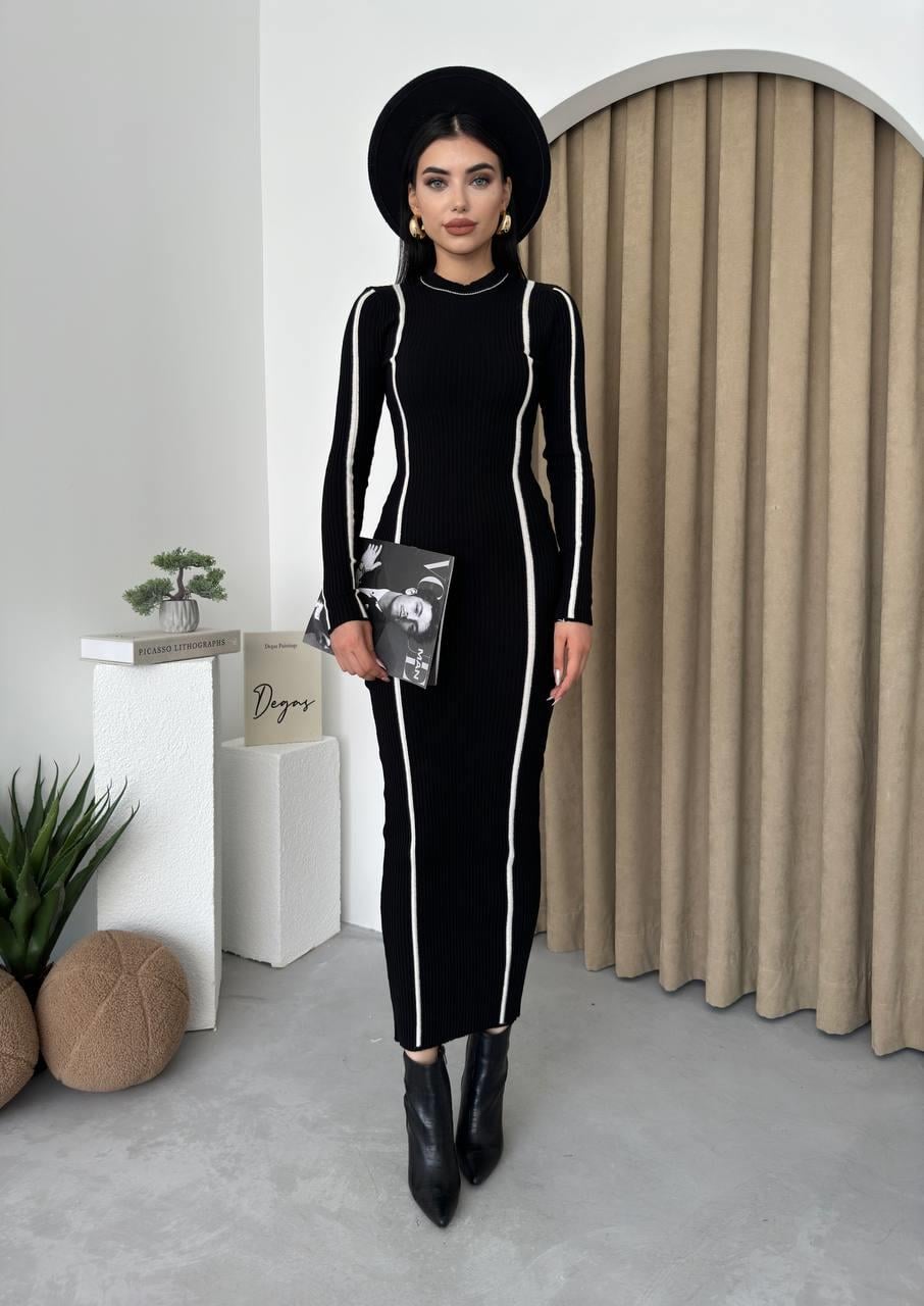 Kamila Triko Midi Elbise | 