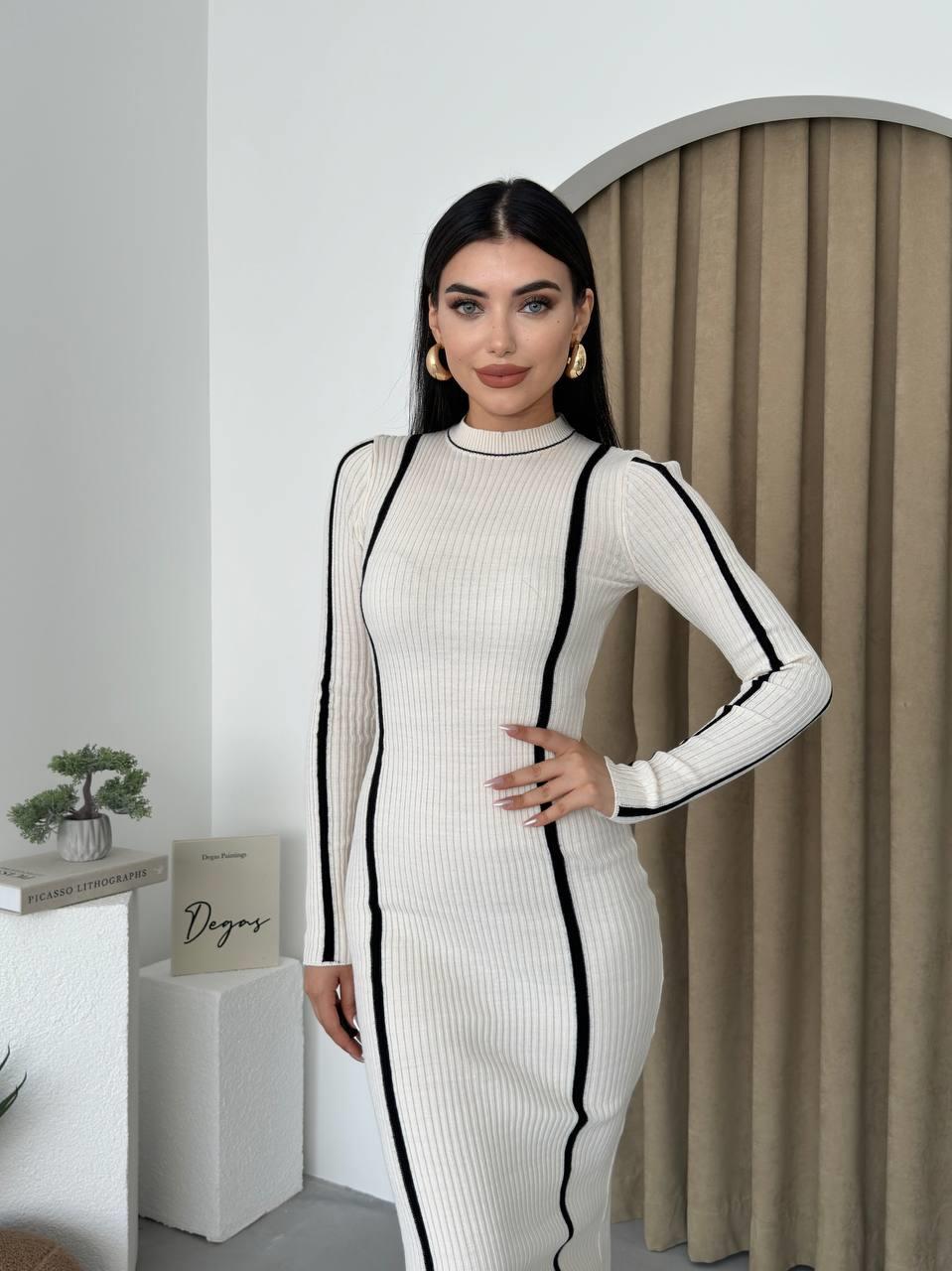 Kamila Triko Midi Elbise | 