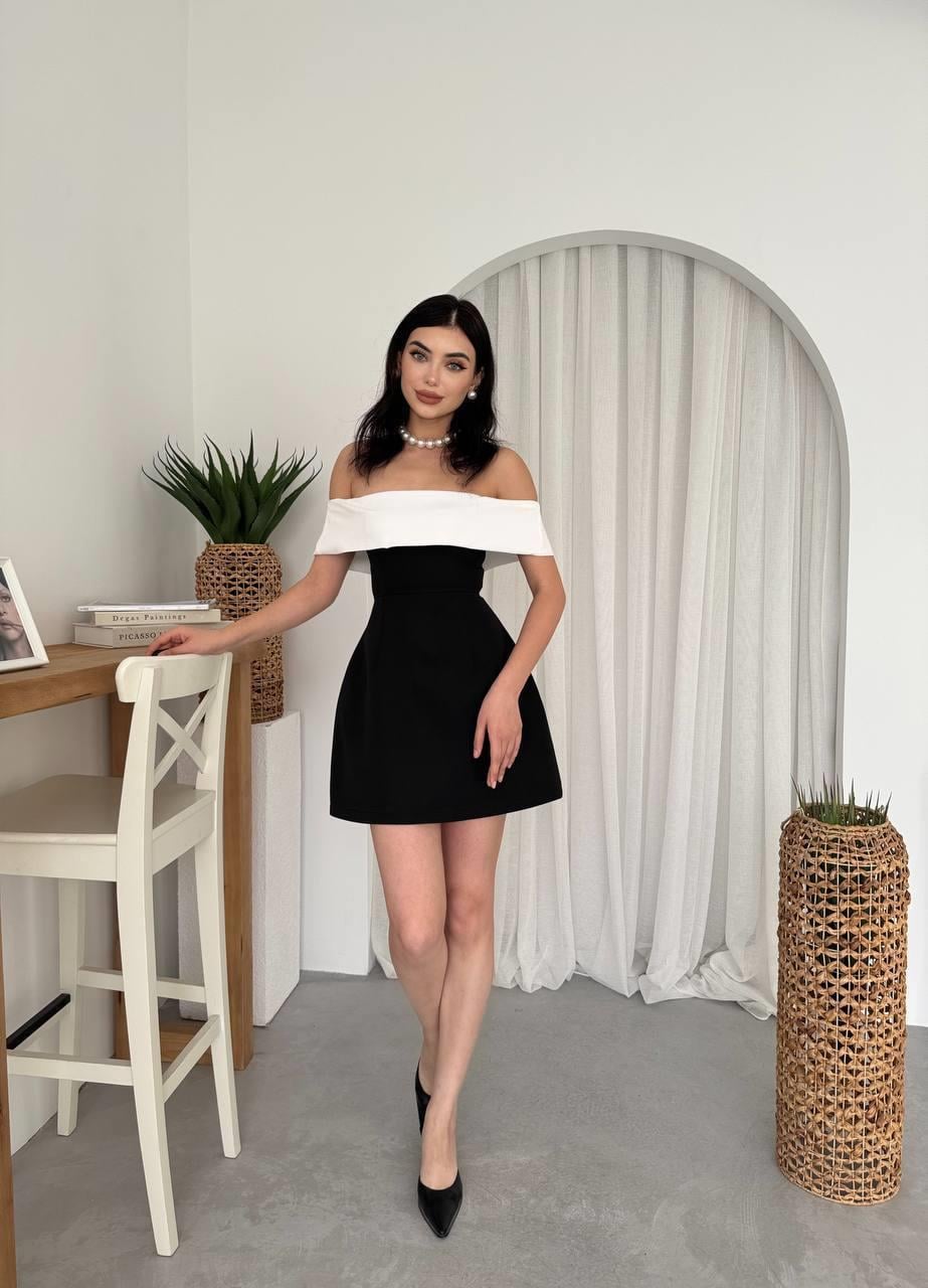 Lily Madonna Yaka Mini Elbise | 