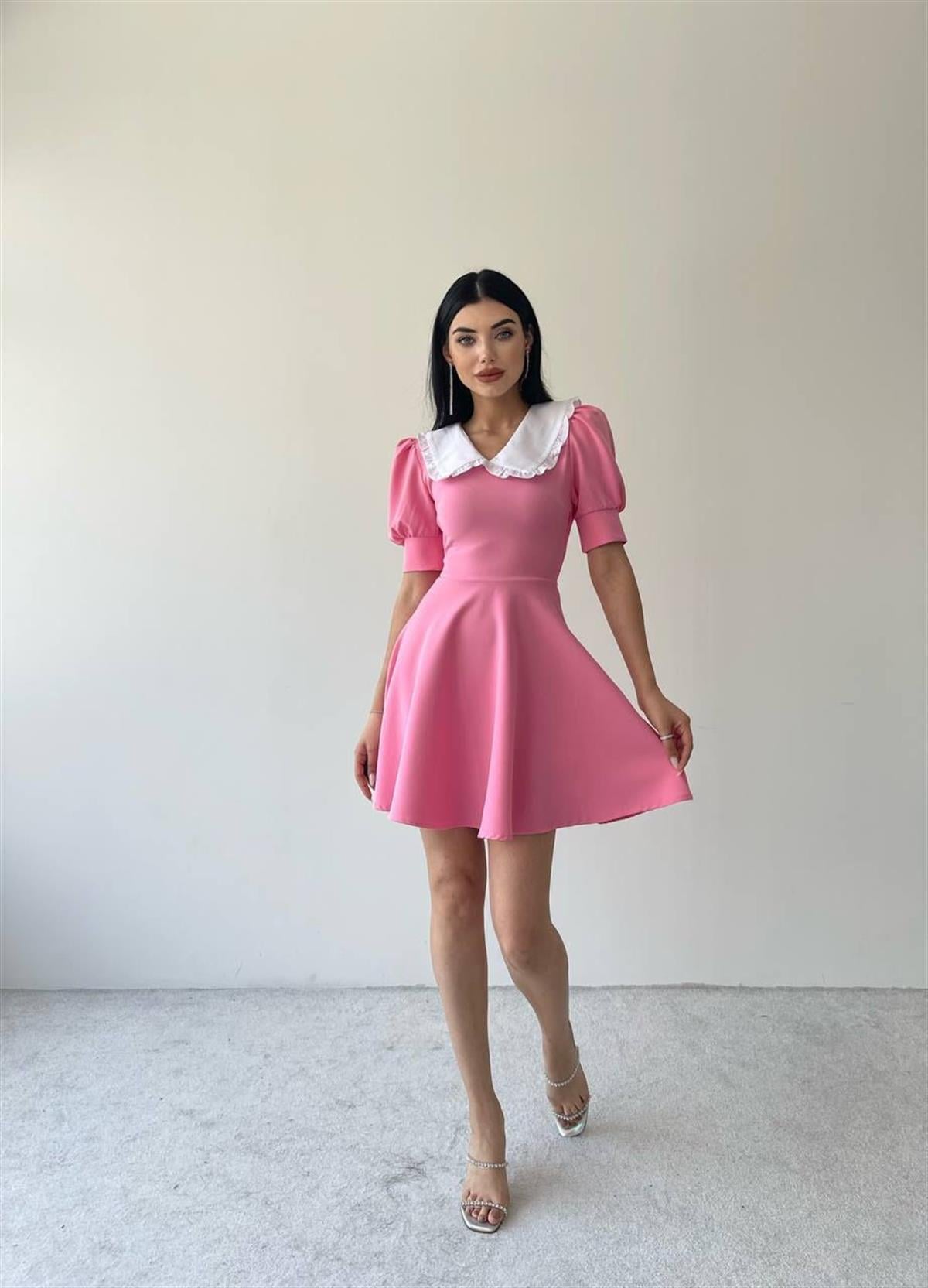 Livia Mini Bebe Yaka  Elbise 