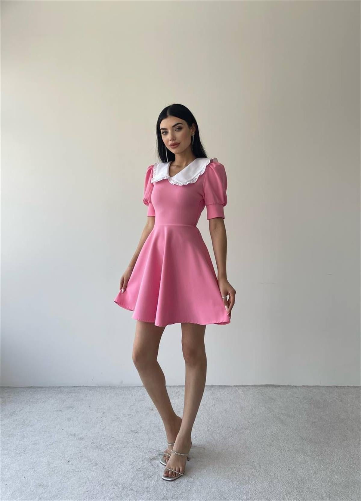 Livia Mini Bebe Yaka  Elbise 