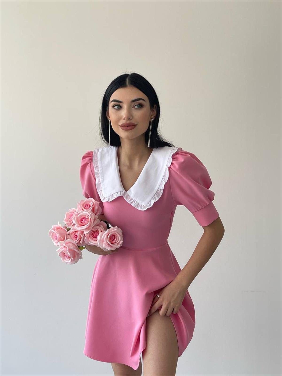 Livia Mini Bebe Yaka  Elbise 