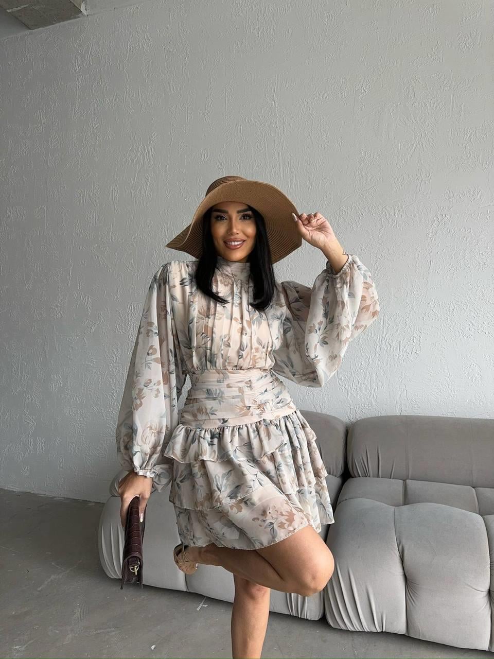 Mia Şifon Mini Elbise | 