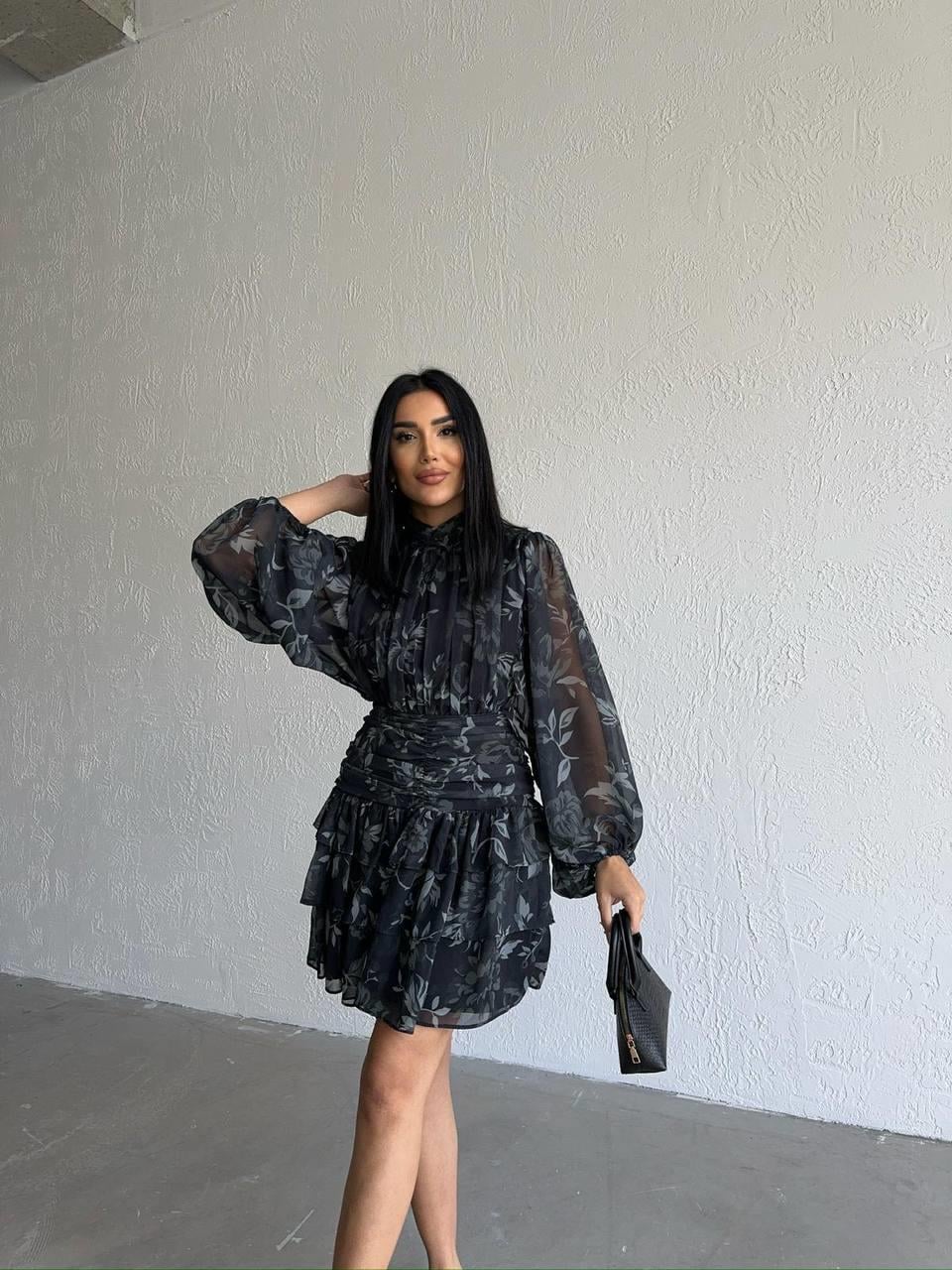 Mia Şifon Mini Elbise | 