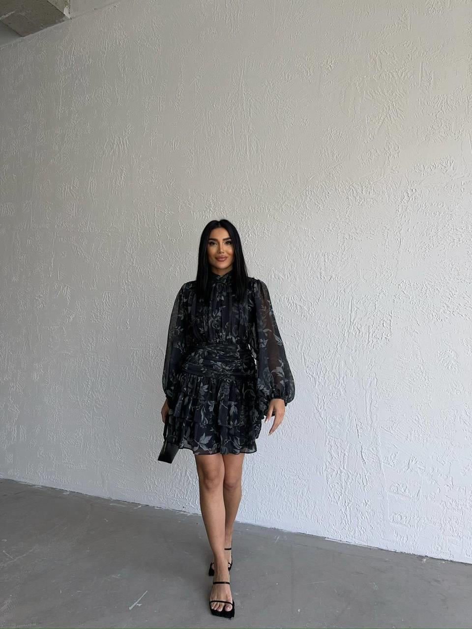 Mia Şifon Mini Elbise | 