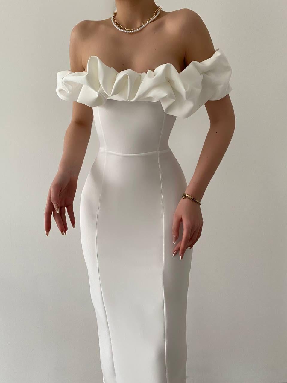 Midi Atlas Elbise -00012 Model  | 