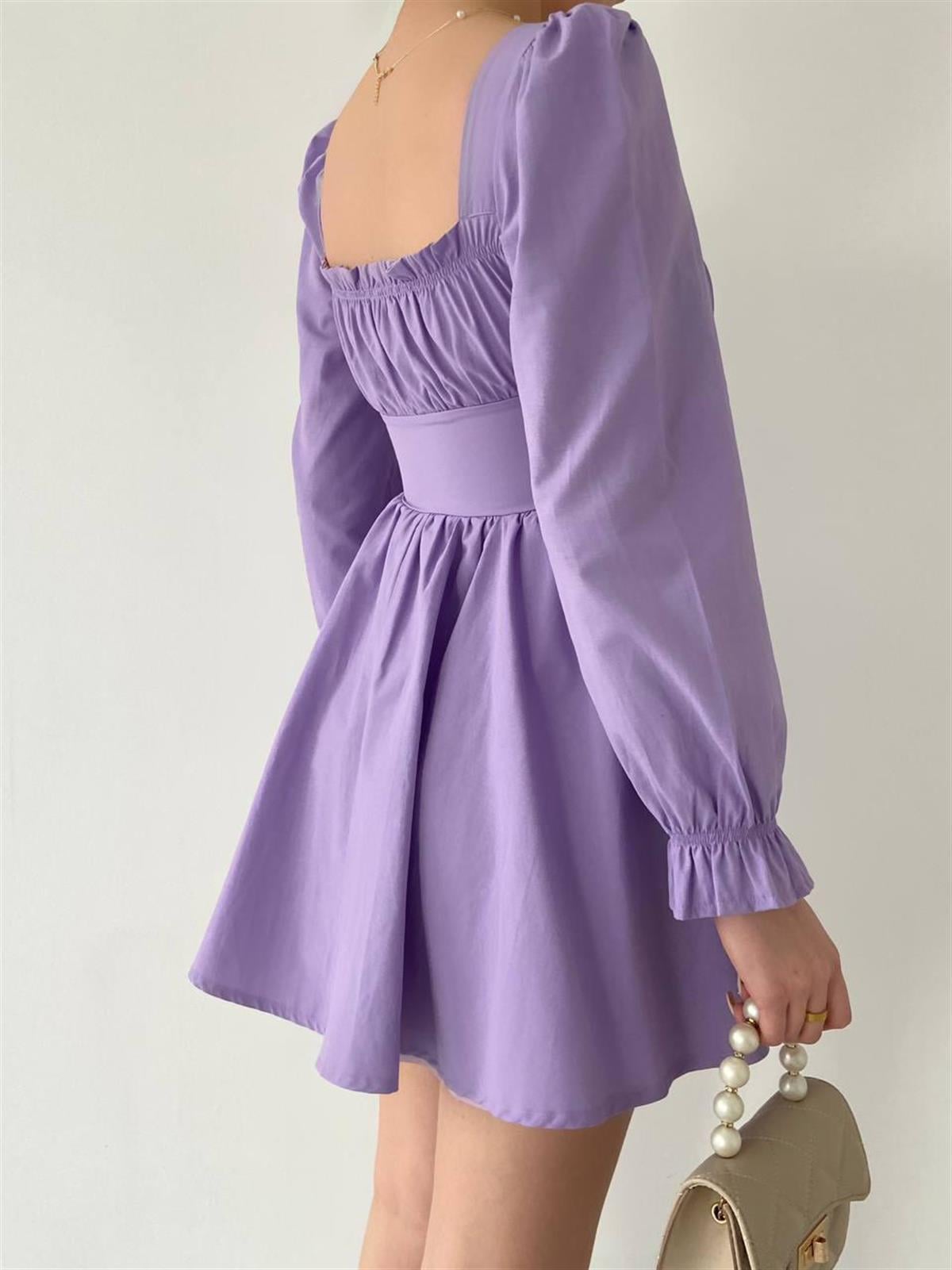 Mor William Mini Elbise 