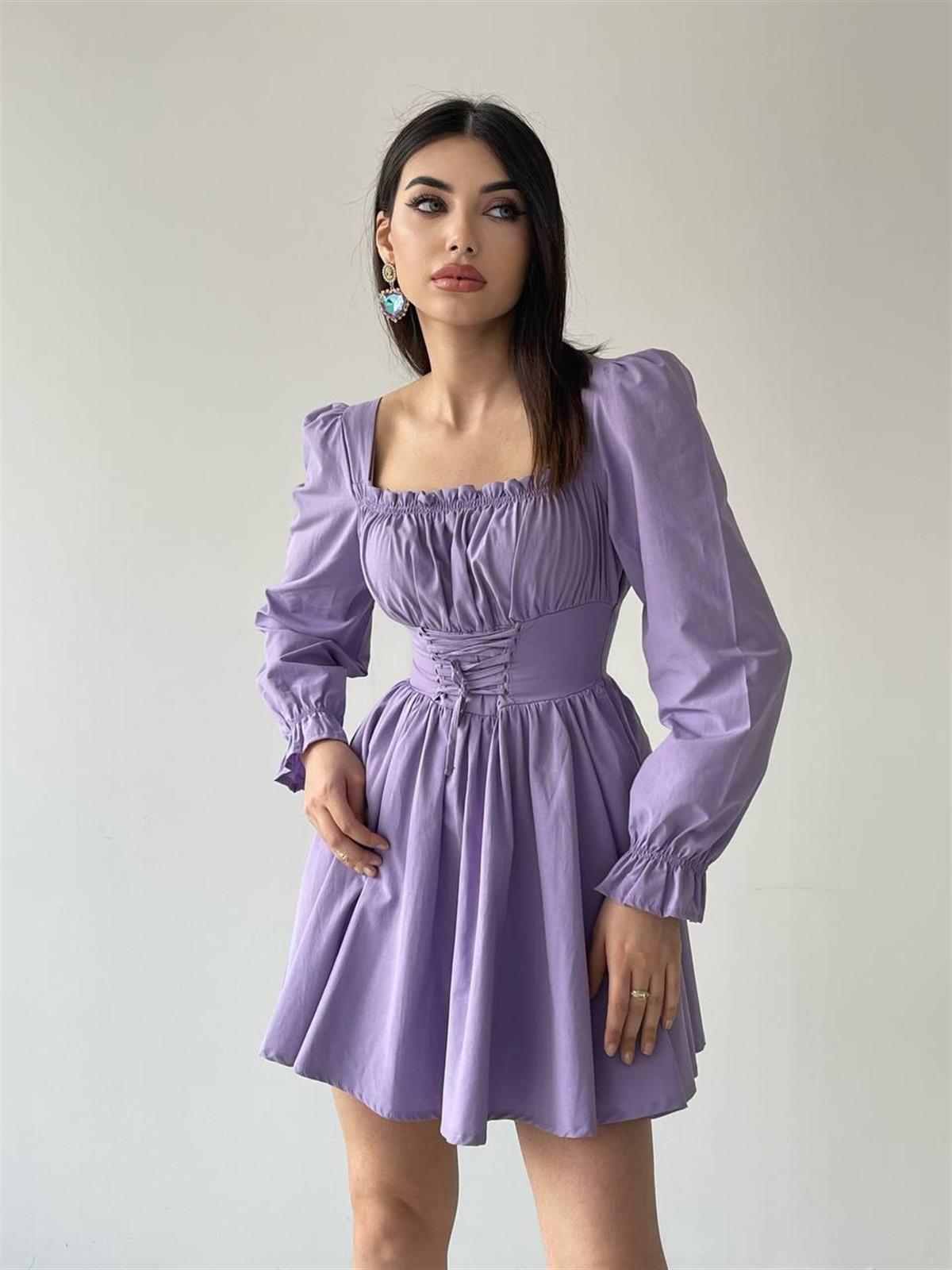 Mor William Mini Elbise 