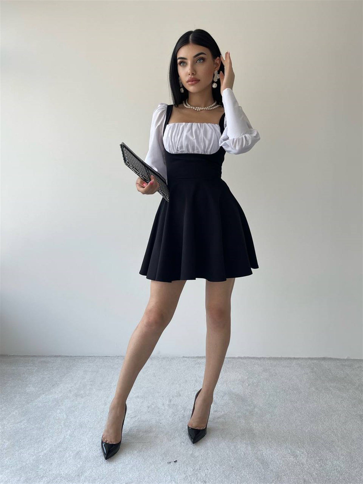 Poplin Atlas Elbise