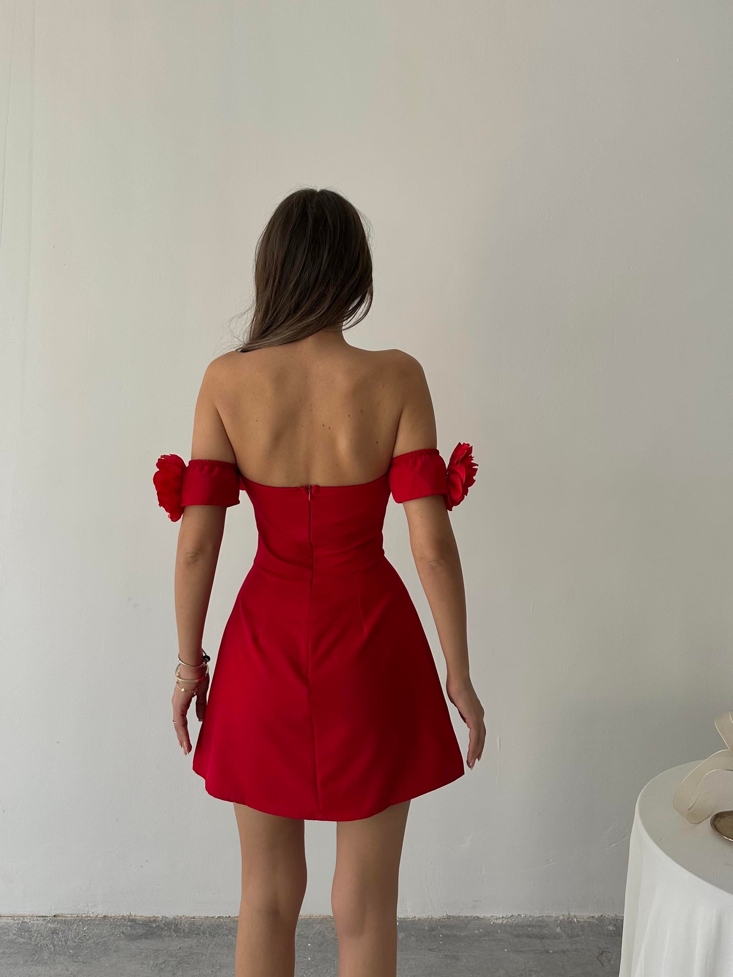 Romantica Çiçek Detay Mini Elbise | 
