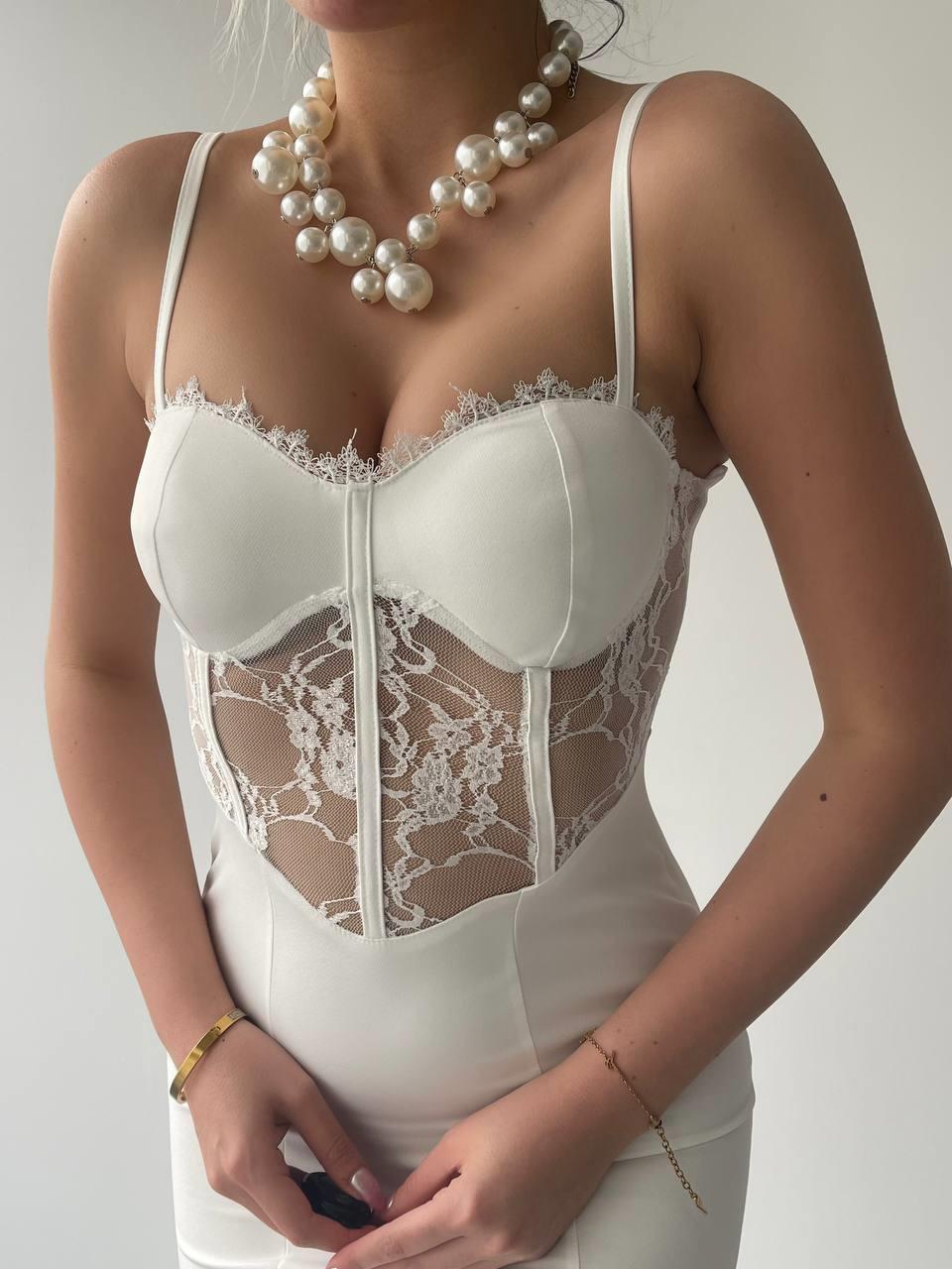 Romantica Dantel Detay Elbise | 