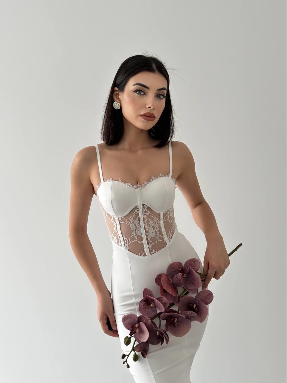 Romantica Dantel Detay Elbise | 