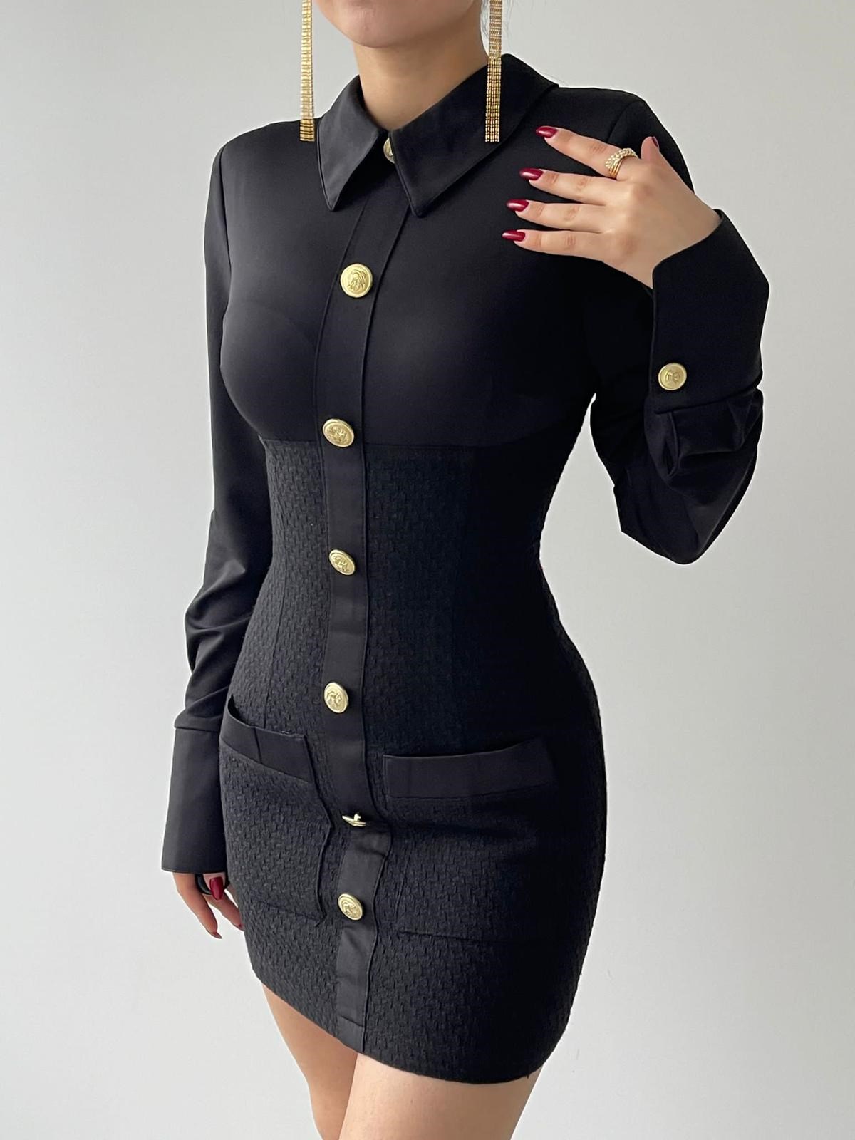 Tüvit Gömlek Elbise 