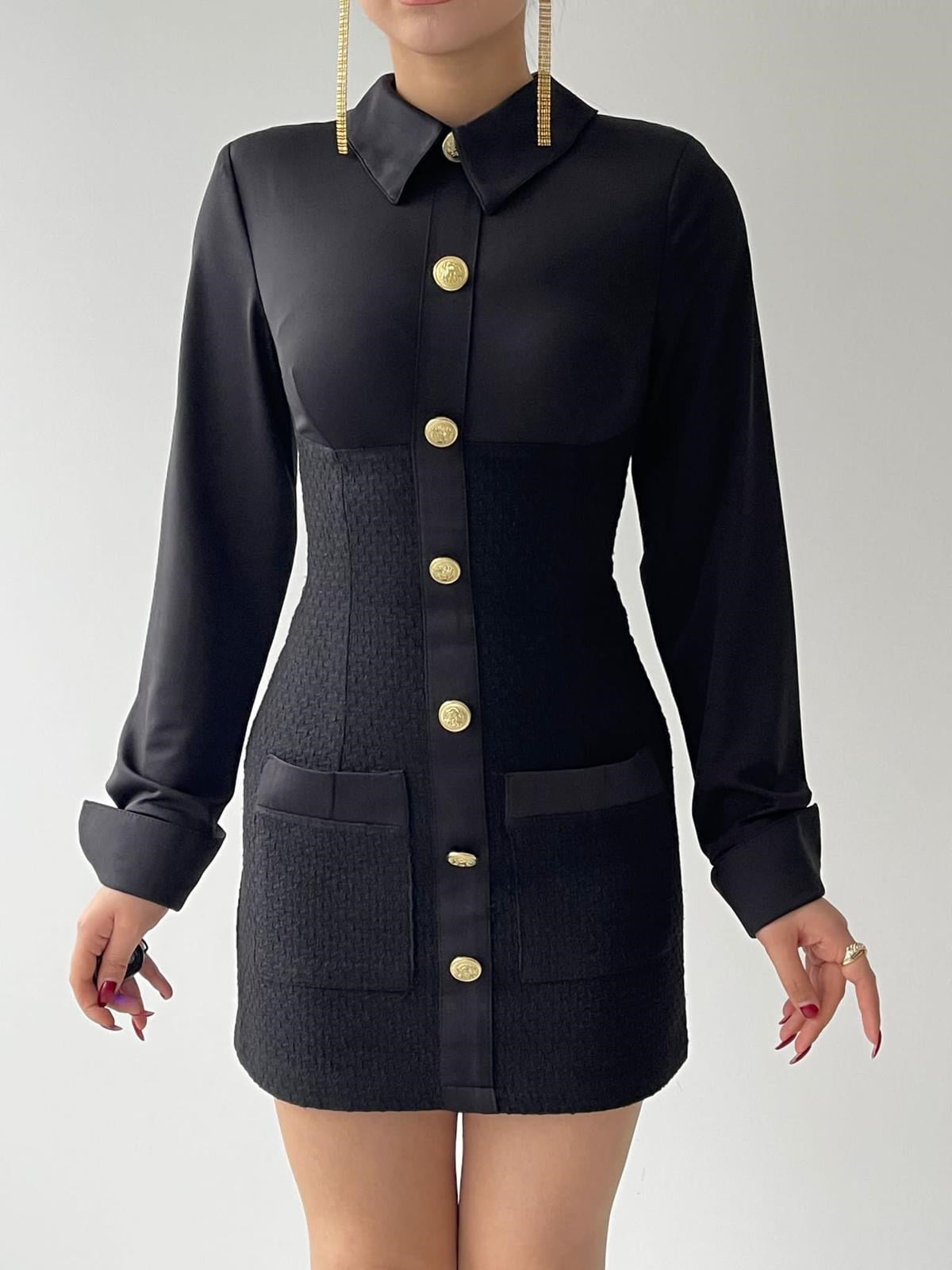 Tüvit Gömlek Elbise 