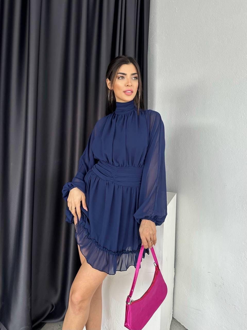 Violetta Mini şifon Elbise Laci | 