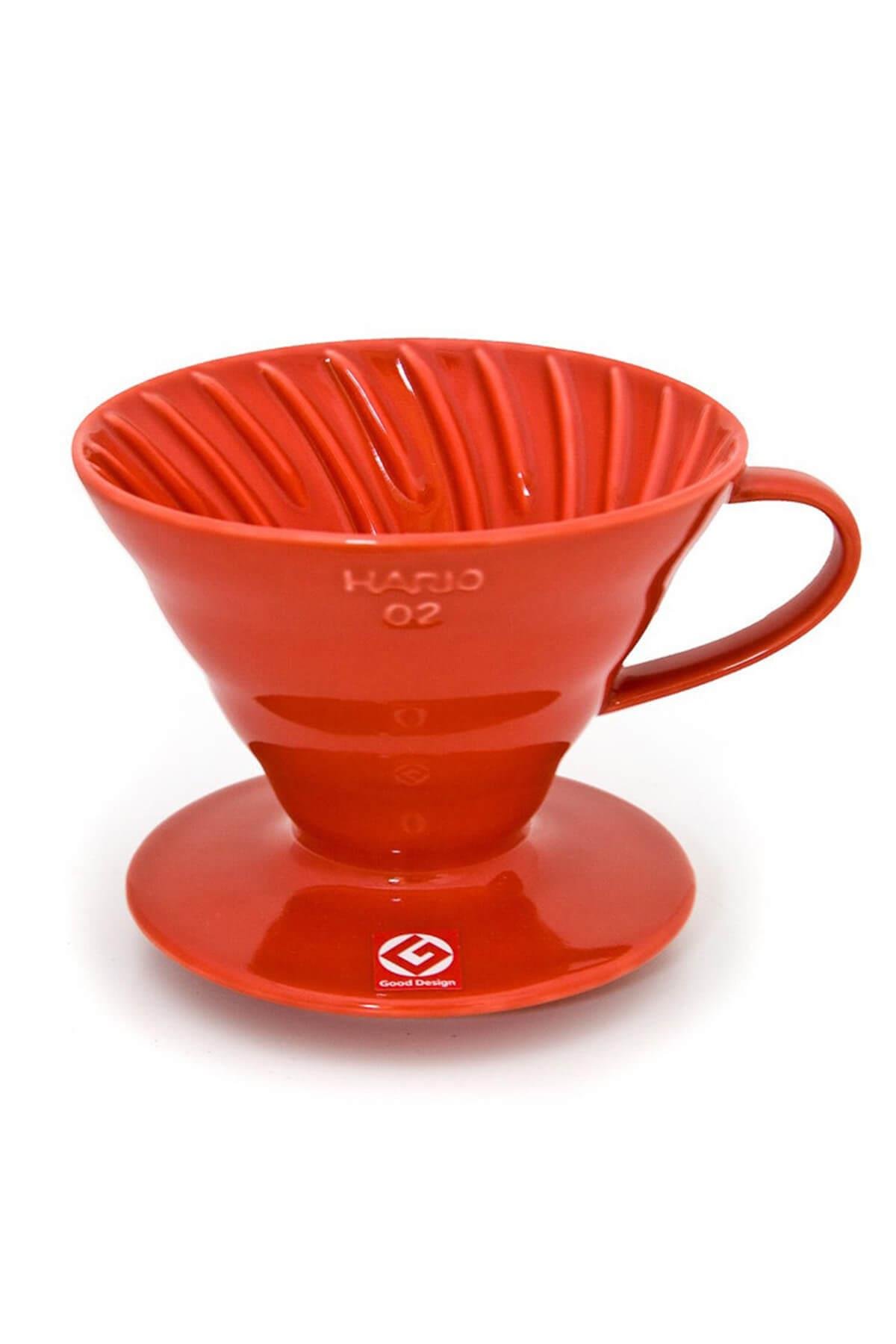 Hario - V60 No:02 Seramik Dripper | Kırmızı