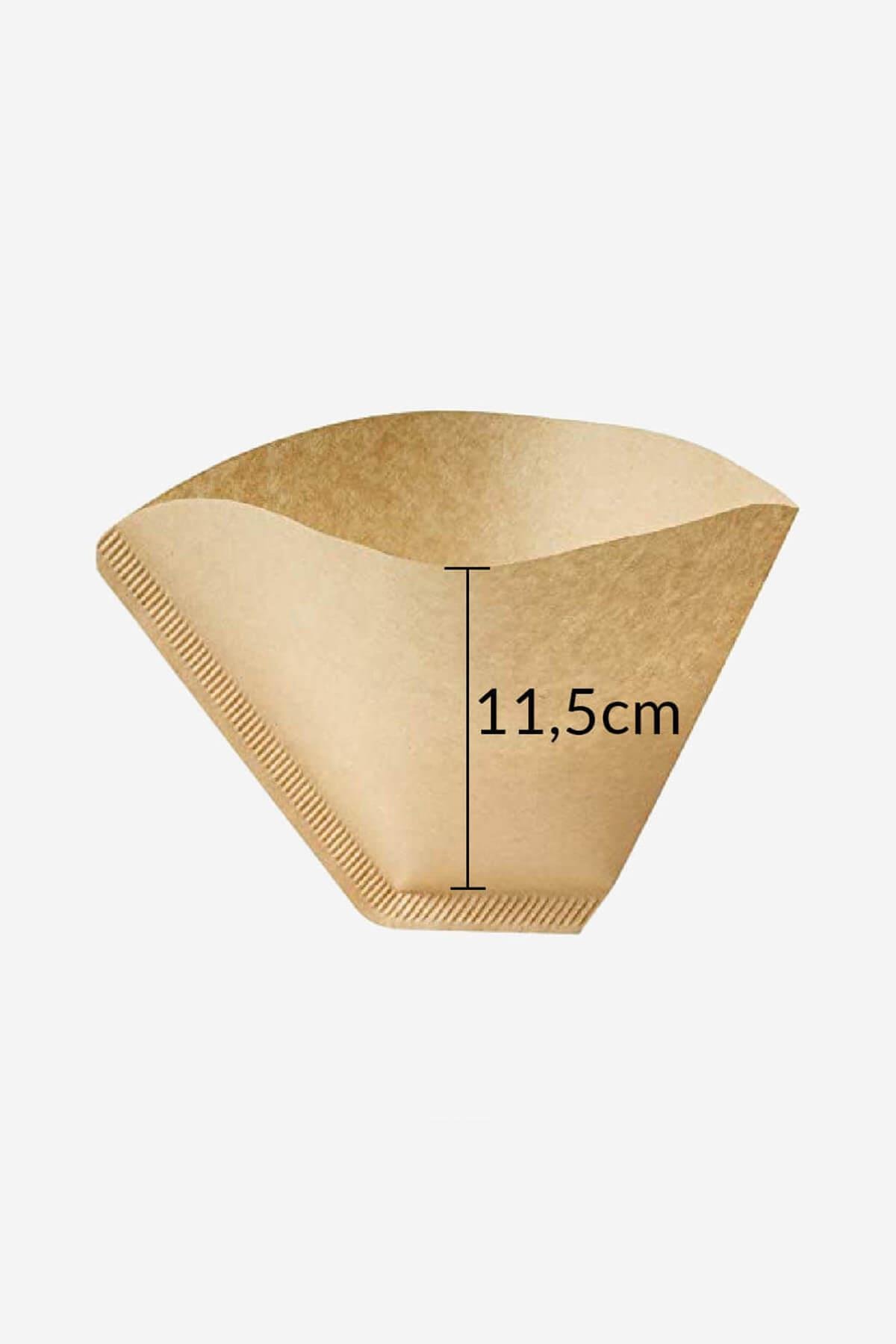 Kahve Filtre Kağıdı Caffeo 1x4 80 Adet | Ağartılmamış Doğal Kağıt