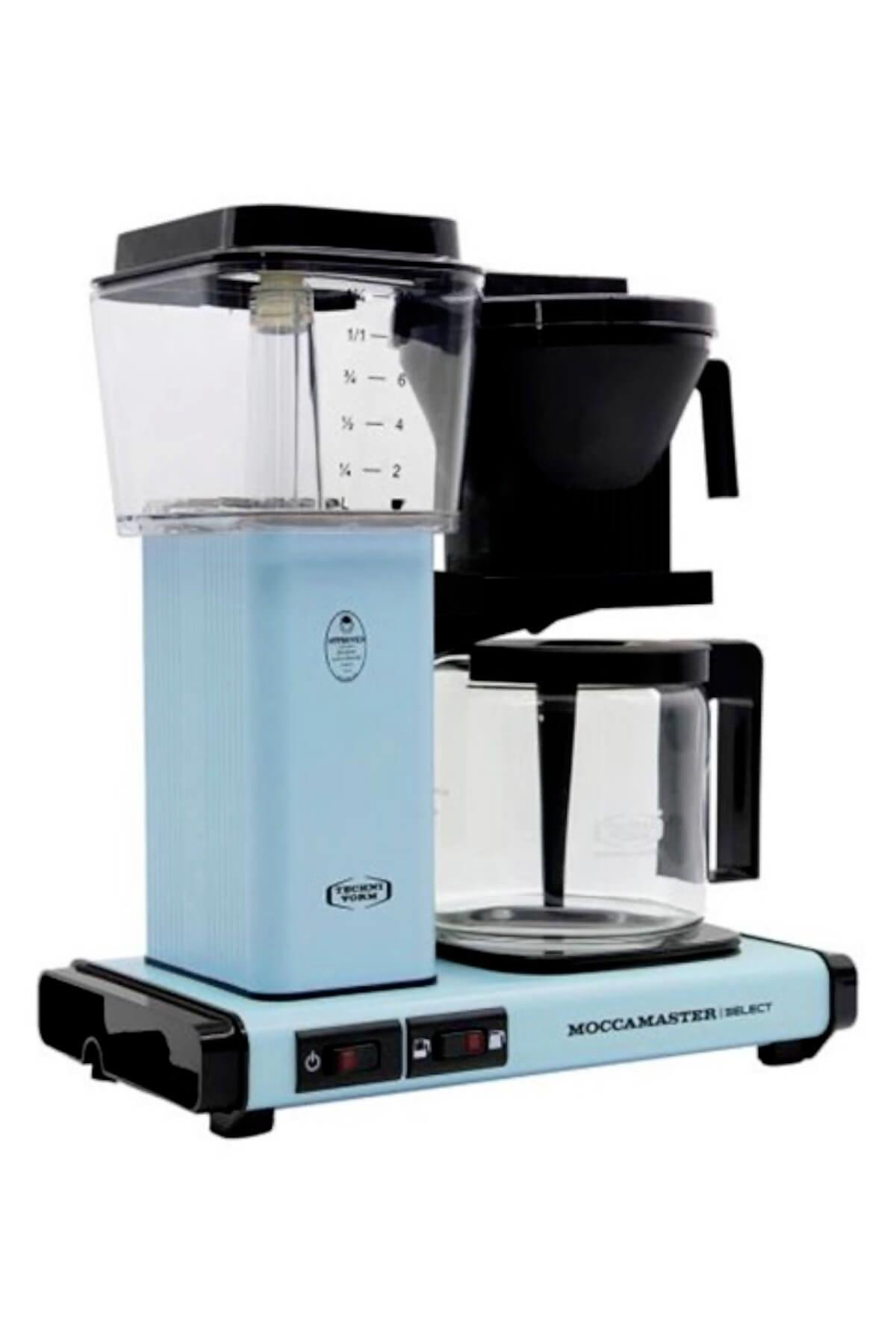 Pastel Mavi | Moccamaster Select Filtre Kahve Makinesi Cam Potlu