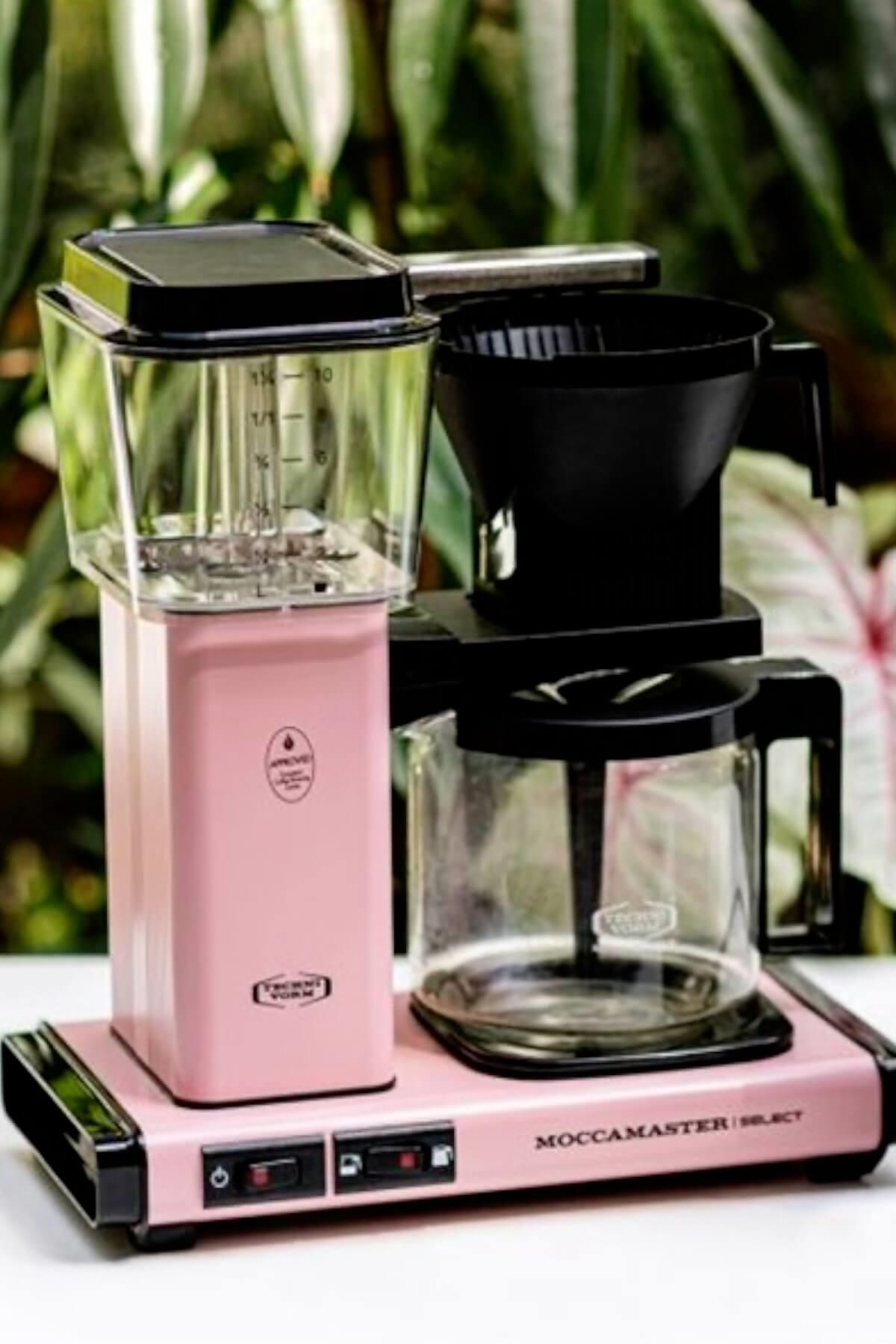Pembe | Moccamaster Select Filtre Kahve Makinesi Cam Potlu
