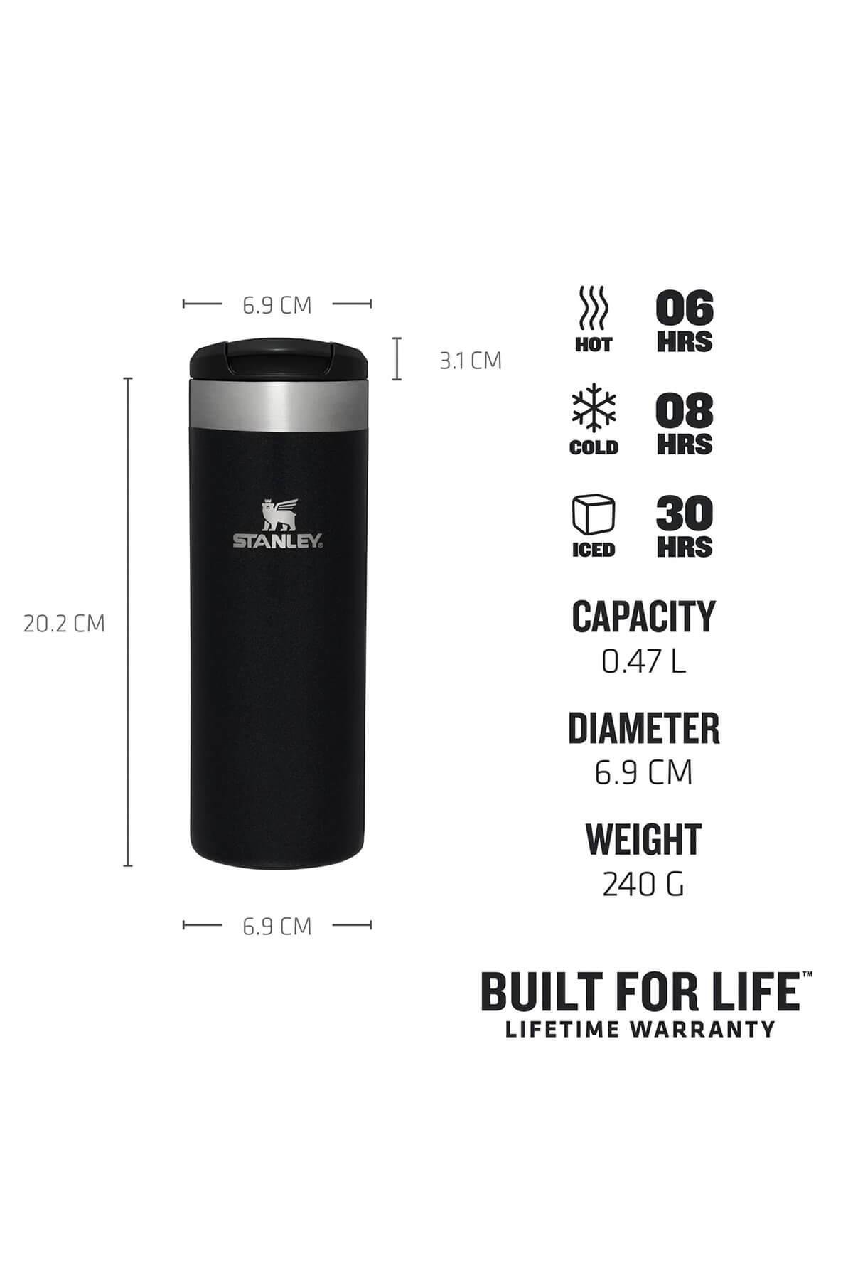 Stanley The AeroLight™ Transit Mug 16 OZ - 0.47L - Black Metallic - Metalik Siyah| 10-10787-121