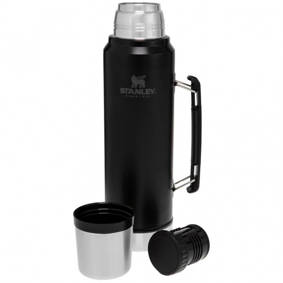 Stanley The Legendary Classic Bottle Termos 1.0L / 1.1QT - Matte Black Pebble | 10-08266-002