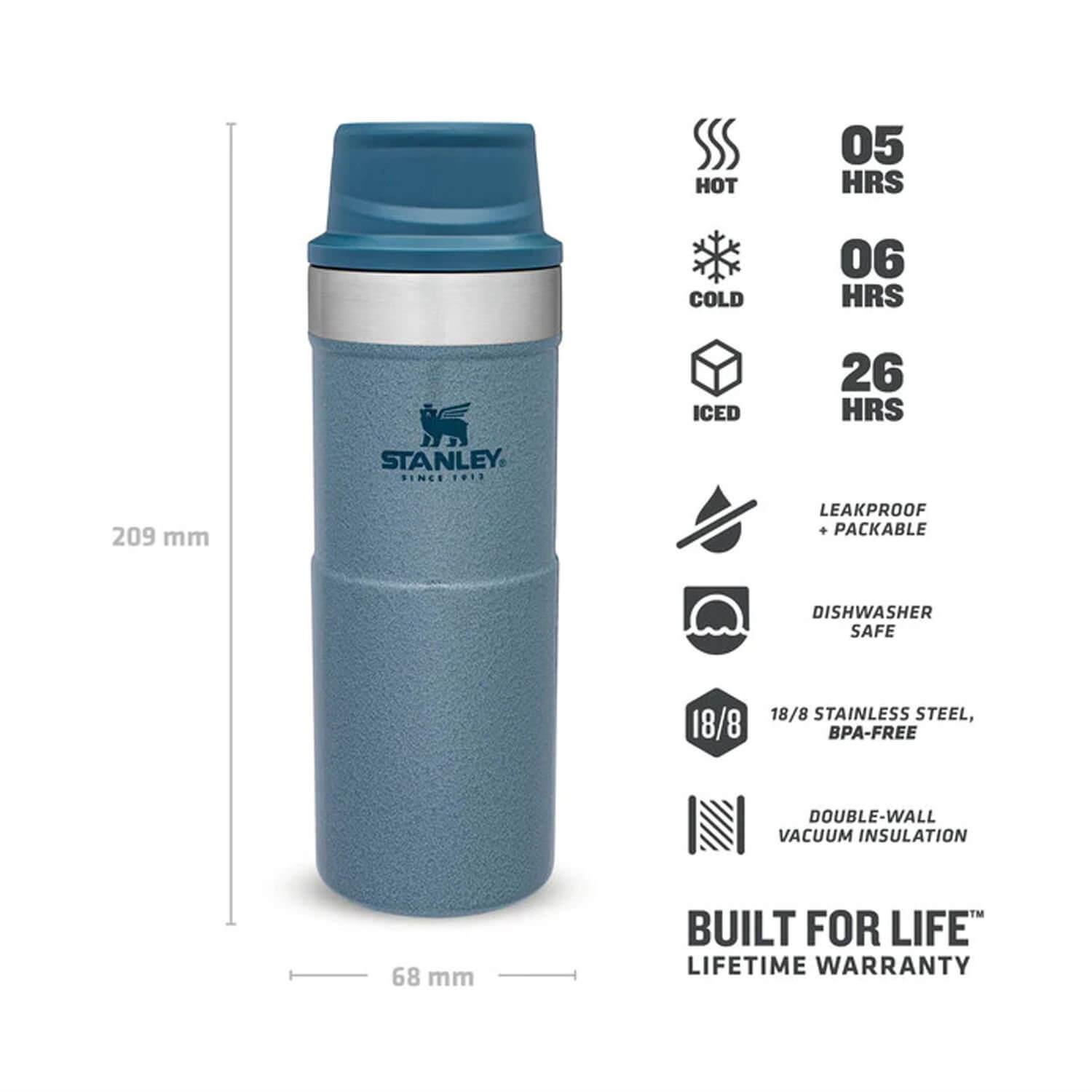 Trigger Action 0.35 Lt / 12 oz. Termos - Hammertone Ice | 10-09848-048