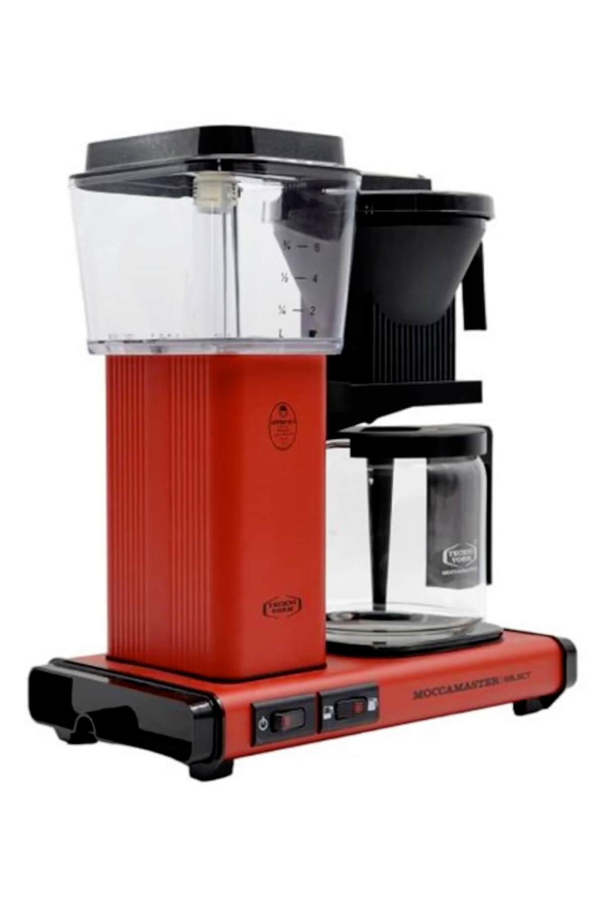 Tuğla Kırmızısı | Moccamaster Select Filtre Kahve Makinesi Cam Potlu