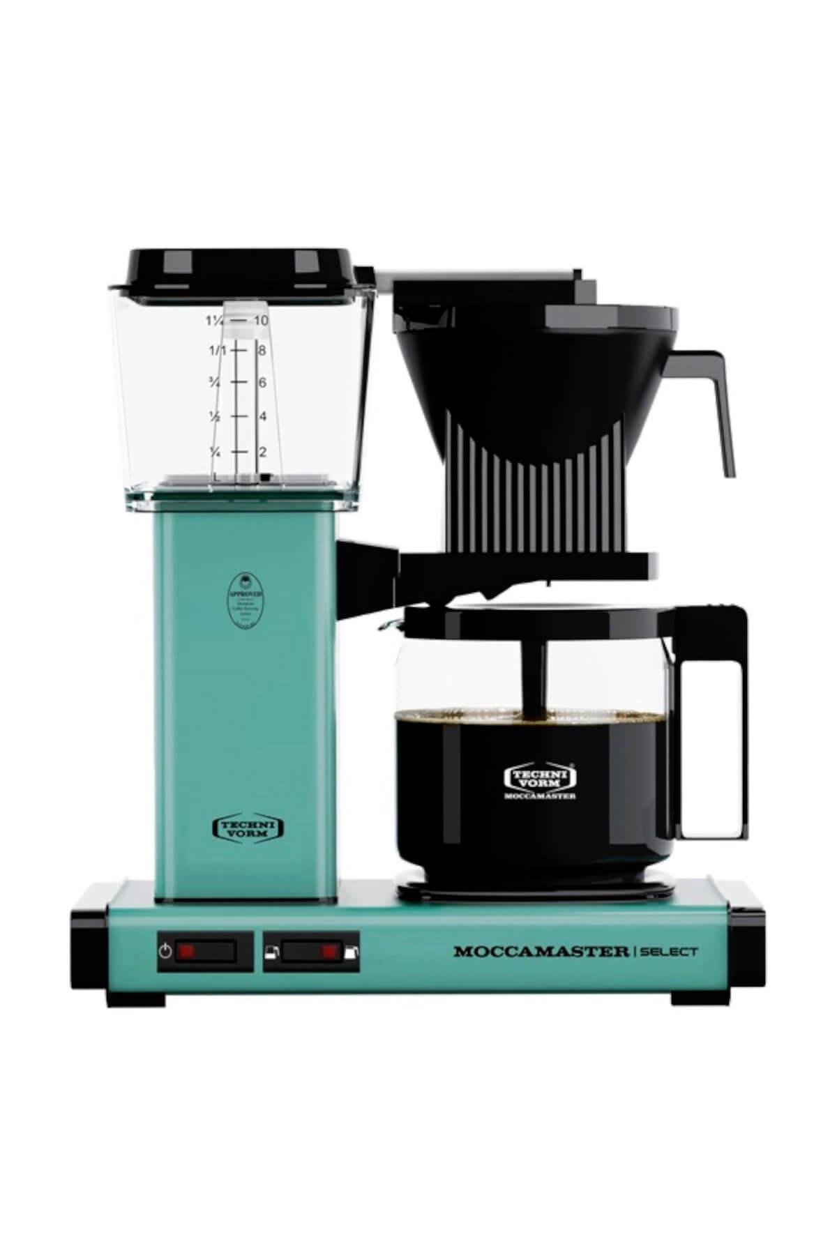 Turkuaz | Moccamaster Select Filtre Kahve Makinesi Cam Potlu