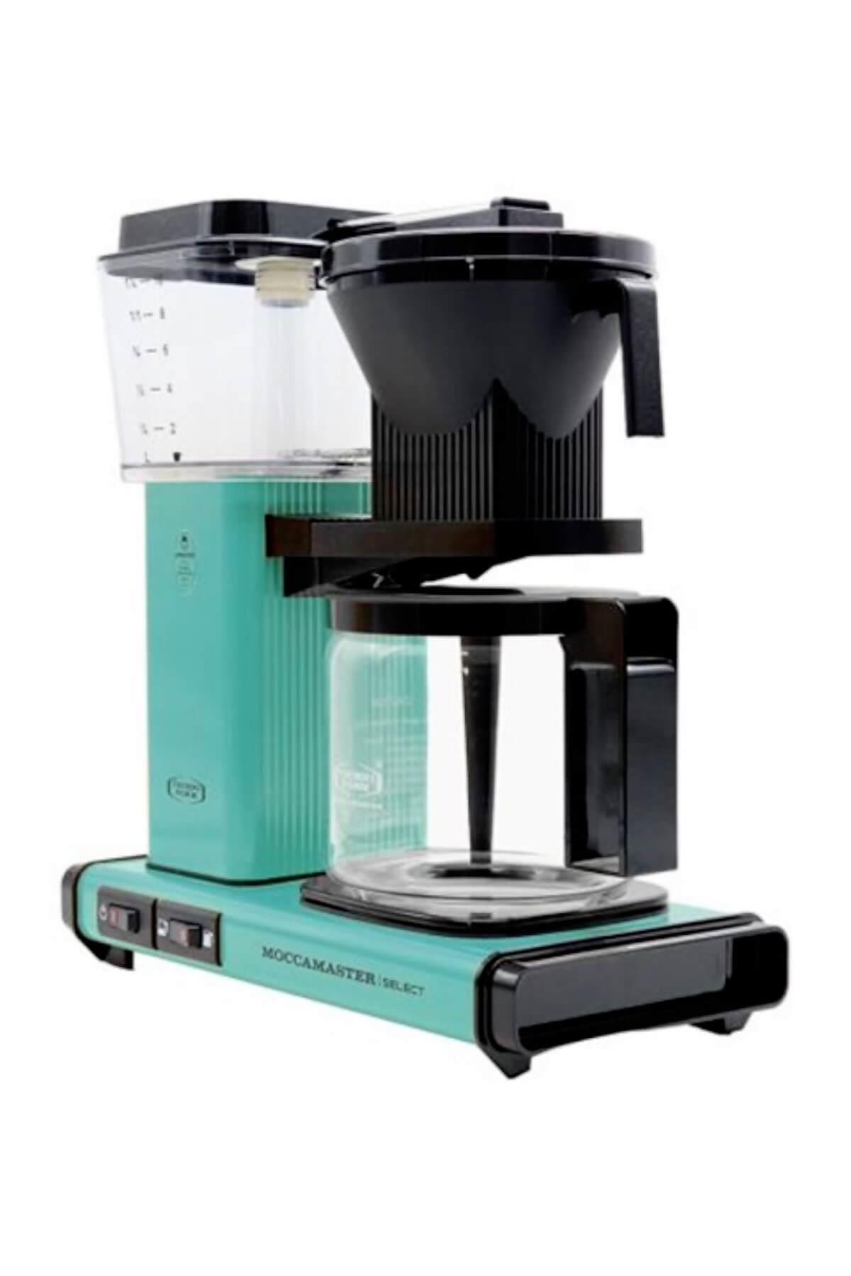 Turkuaz | Moccamaster Select Filtre Kahve Makinesi Cam Potlu