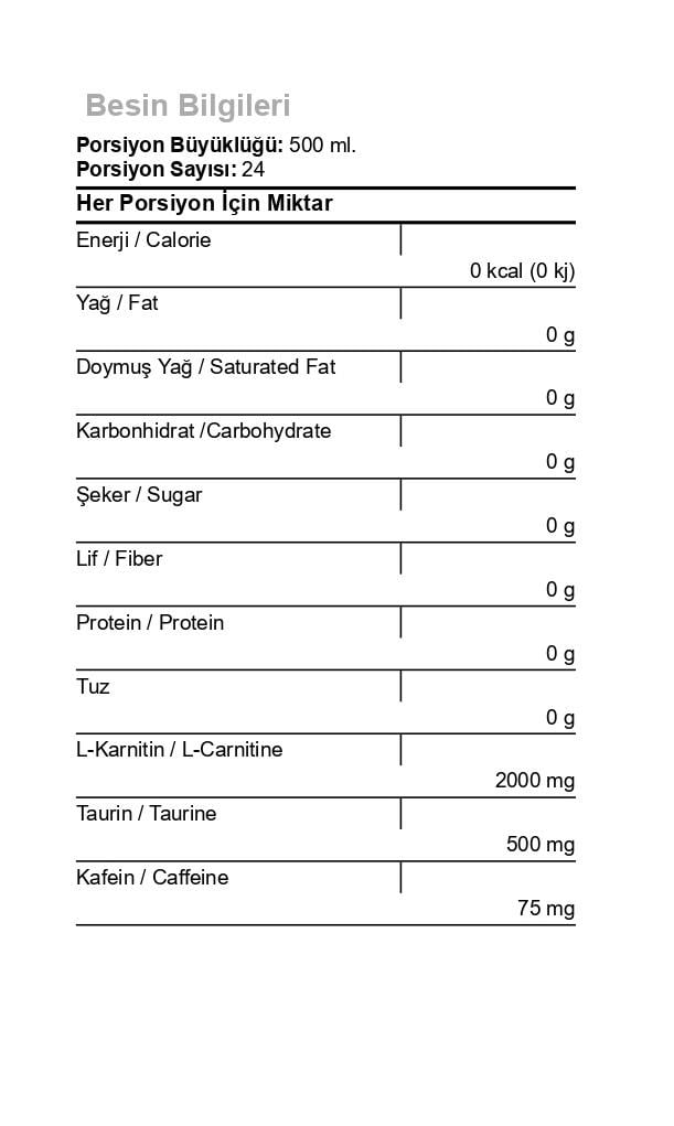 Hardline Carnifit 500 ml x 24 Adet