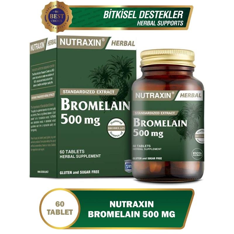 Nutraxin Bromelain 500 mg 60 Tablet
