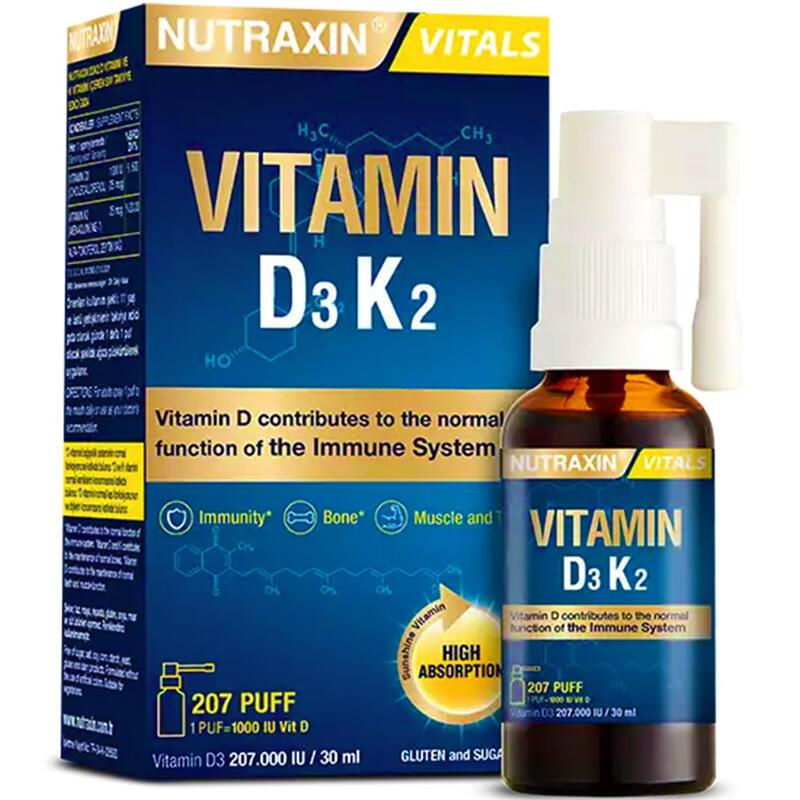 Nutraxin Vitamin D3 K2 Spray 30 ml