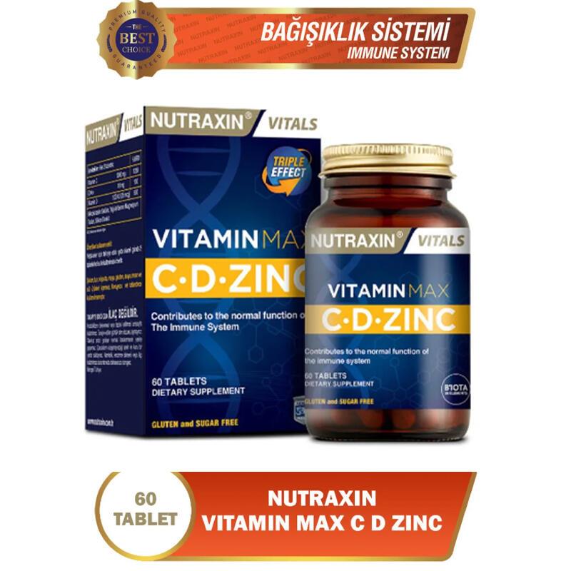 Nutraxin Vitamin Max C-D-Zinc 60 Tablet