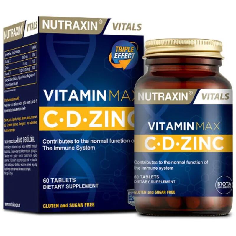 Nutraxin Vitamin Max C-D-Zinc 60 Tablet