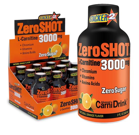 ZeroShot L Carnitine 3000 mg 12 Shot