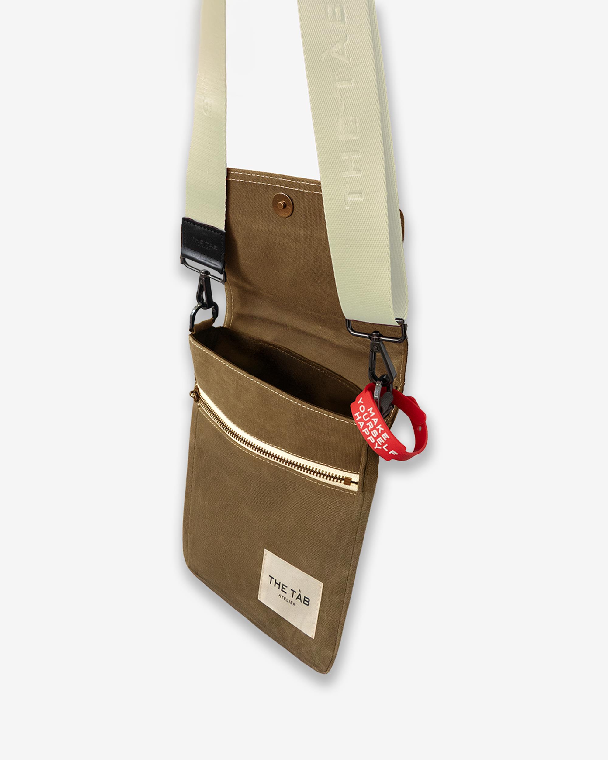 POST BAG STONE CARAMEL