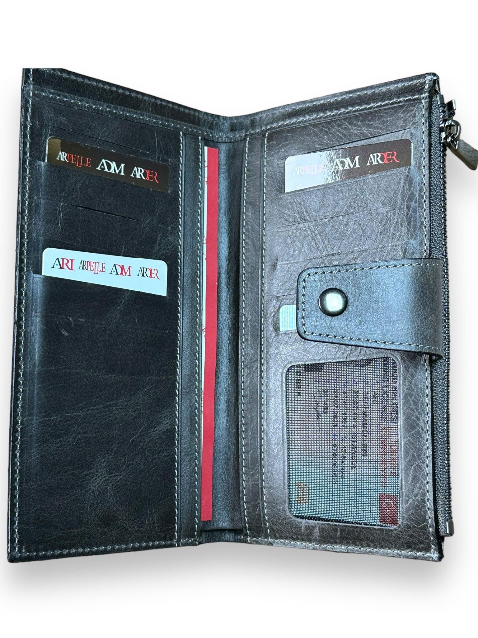 Arı Deri Adm719 Deri Portföy Cüzdan Yeşil