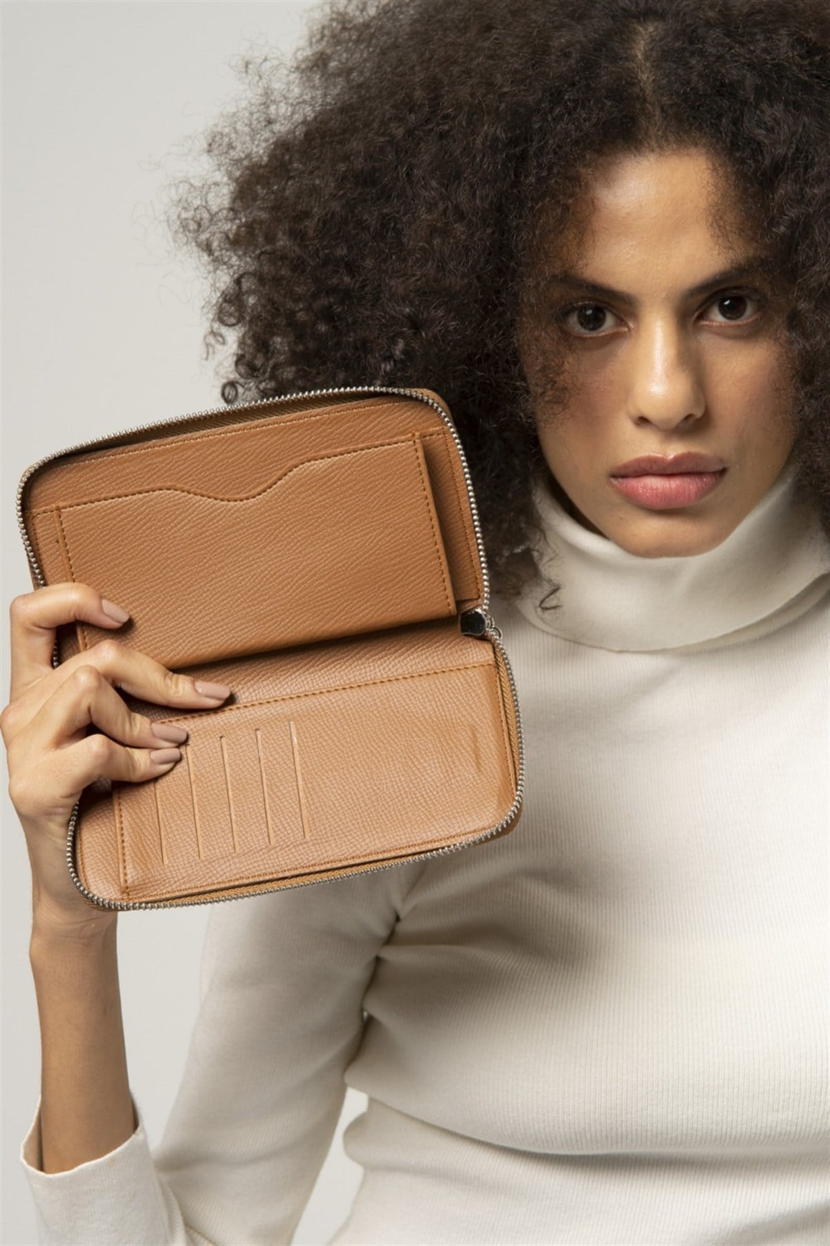 Benetton bnt 841 Kadın Cüzdan Camel