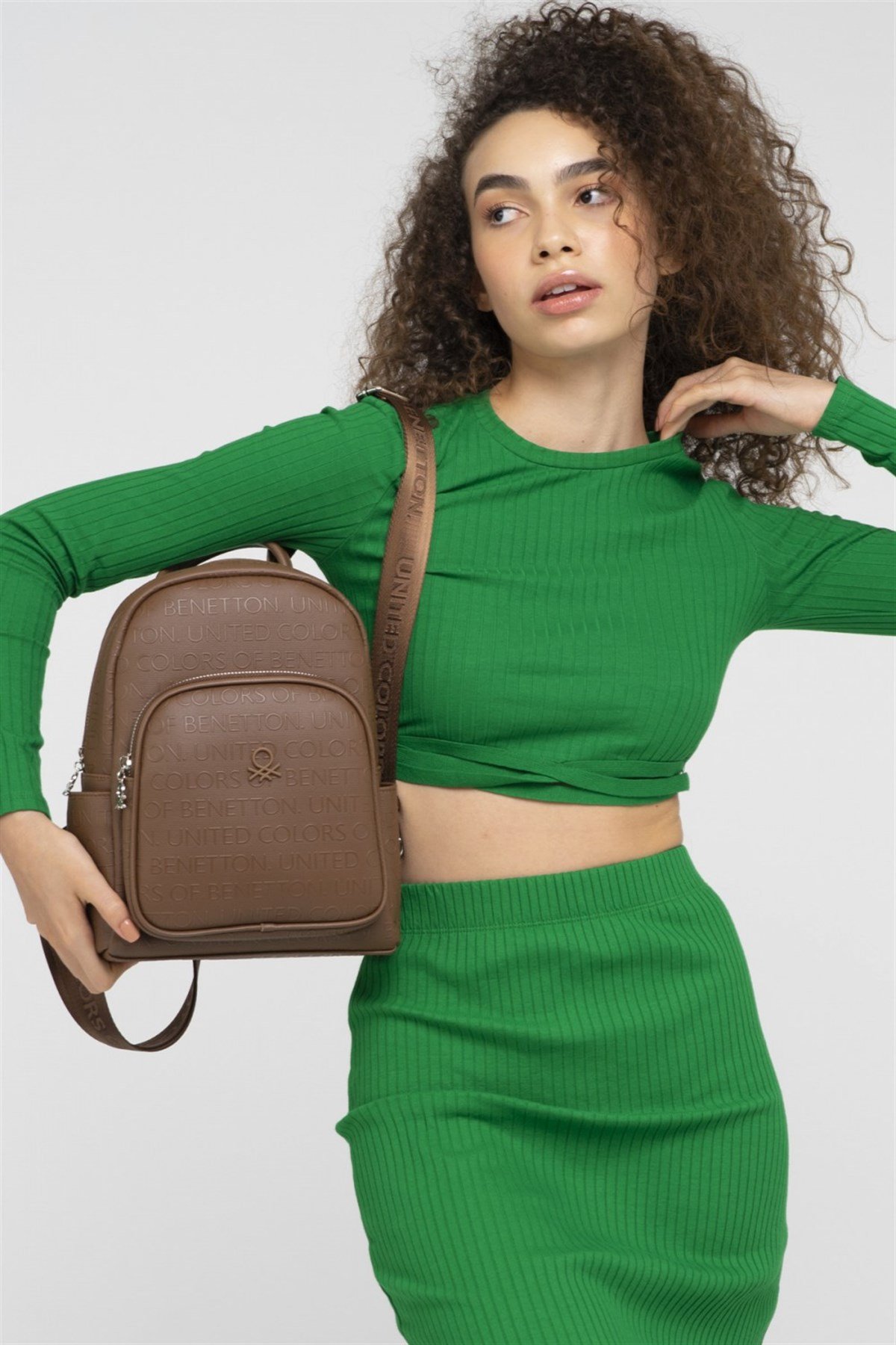 Benetton bnt 853 Kadın Sırt Çantası bnt 853 Kahve