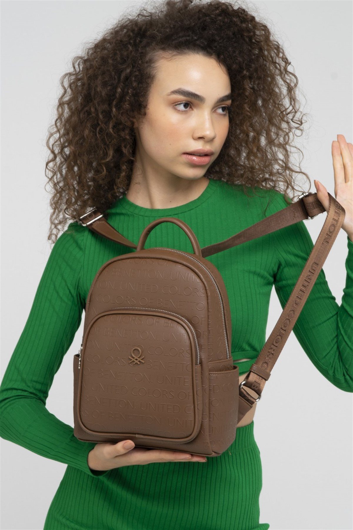 Benetton bnt 853 Kadın Sırt Çantası bnt 853 Kahve