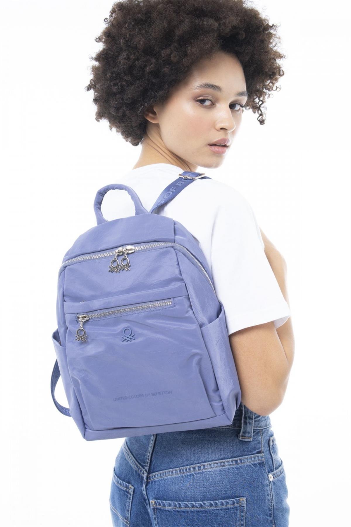 Benetton bnt 893 Kadın Sırt Çantası Mavi