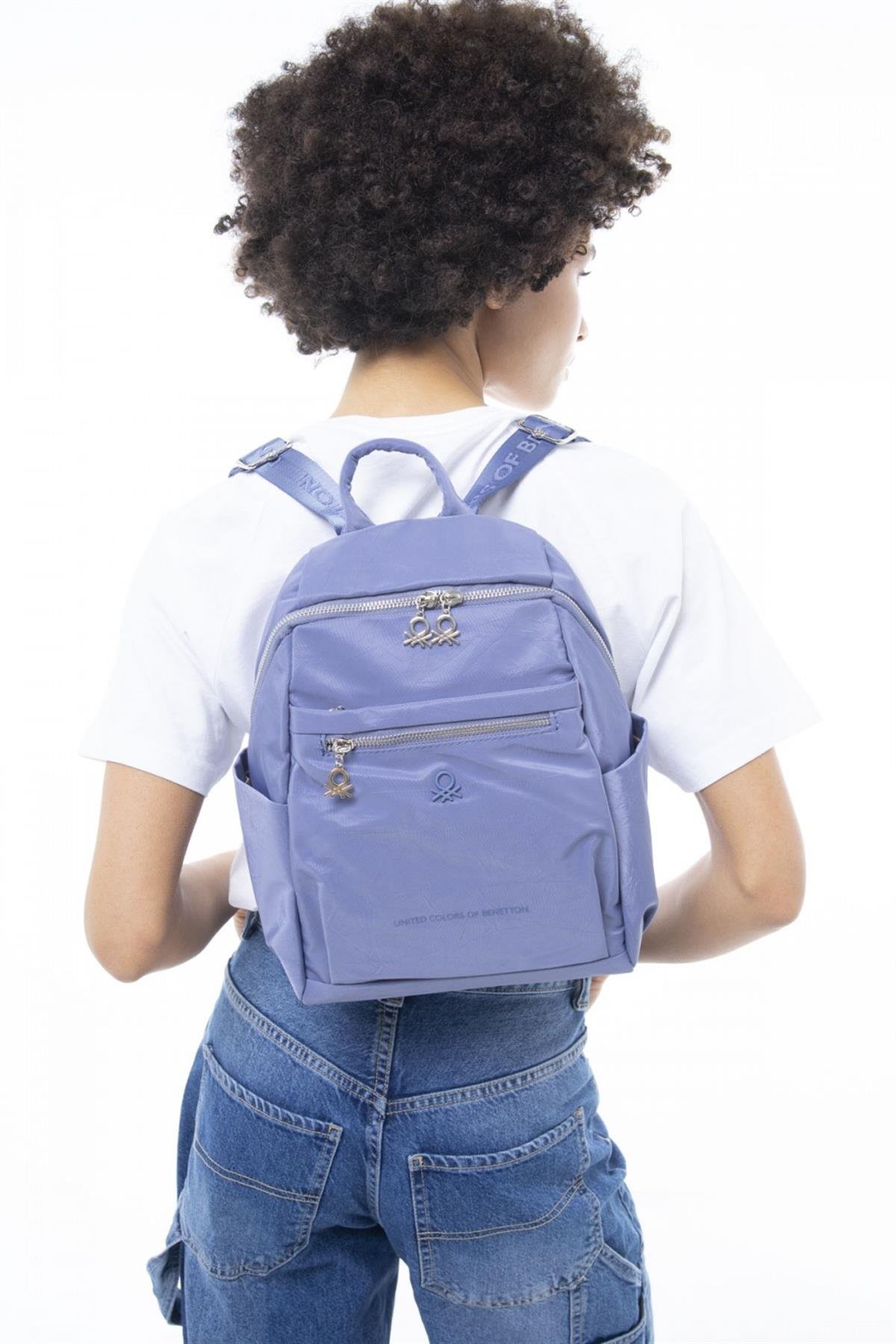 Benetton bnt 893 Kadın Sırt Çantası Mavi