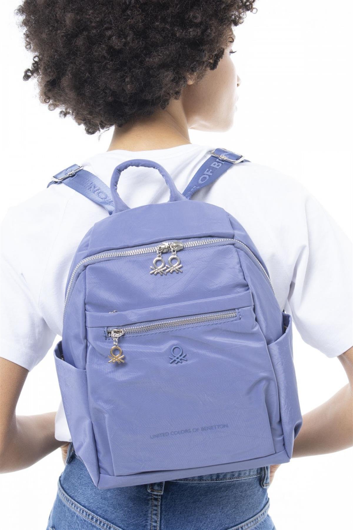 Benetton bnt 893 Kadın Sırt Çantası Mavi